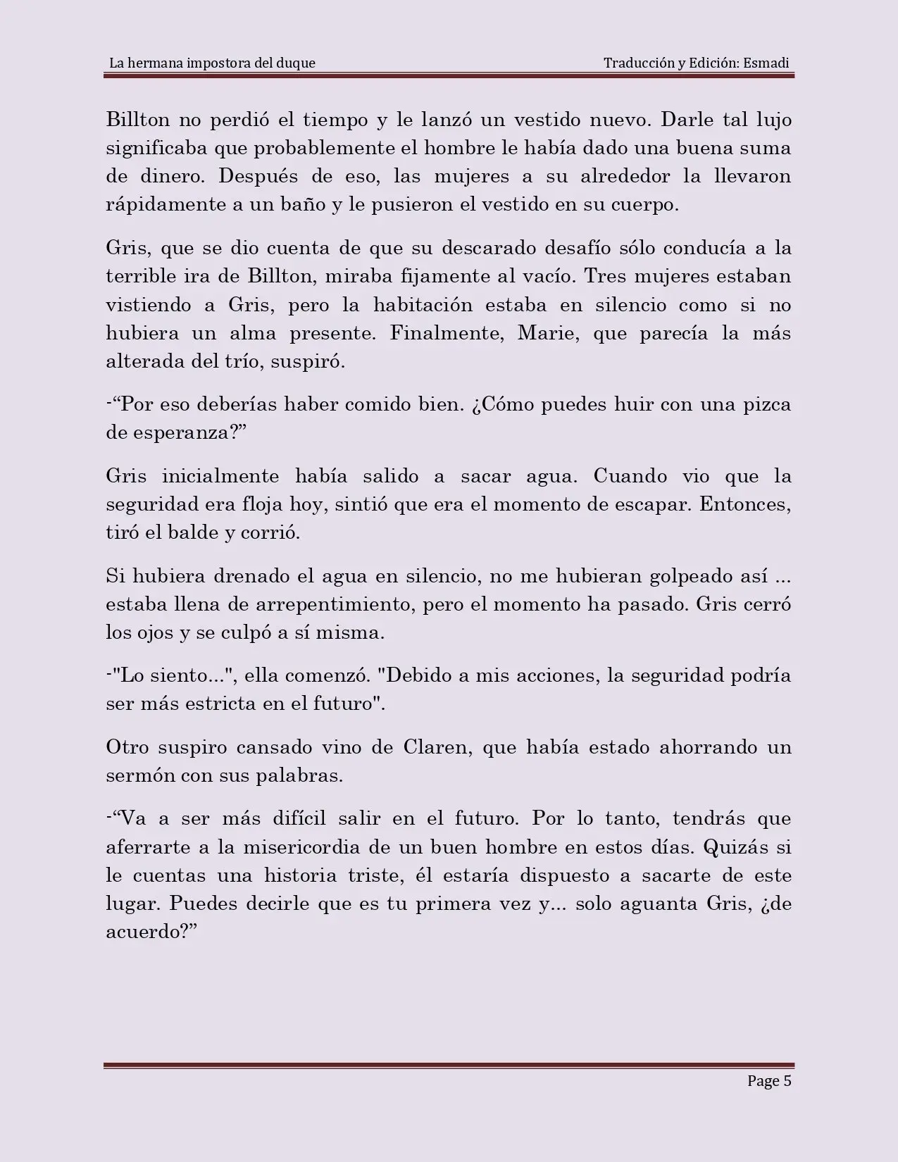 La hermana impostora del Duque - Capítulo 1 - Página 5 - LectorTMOo