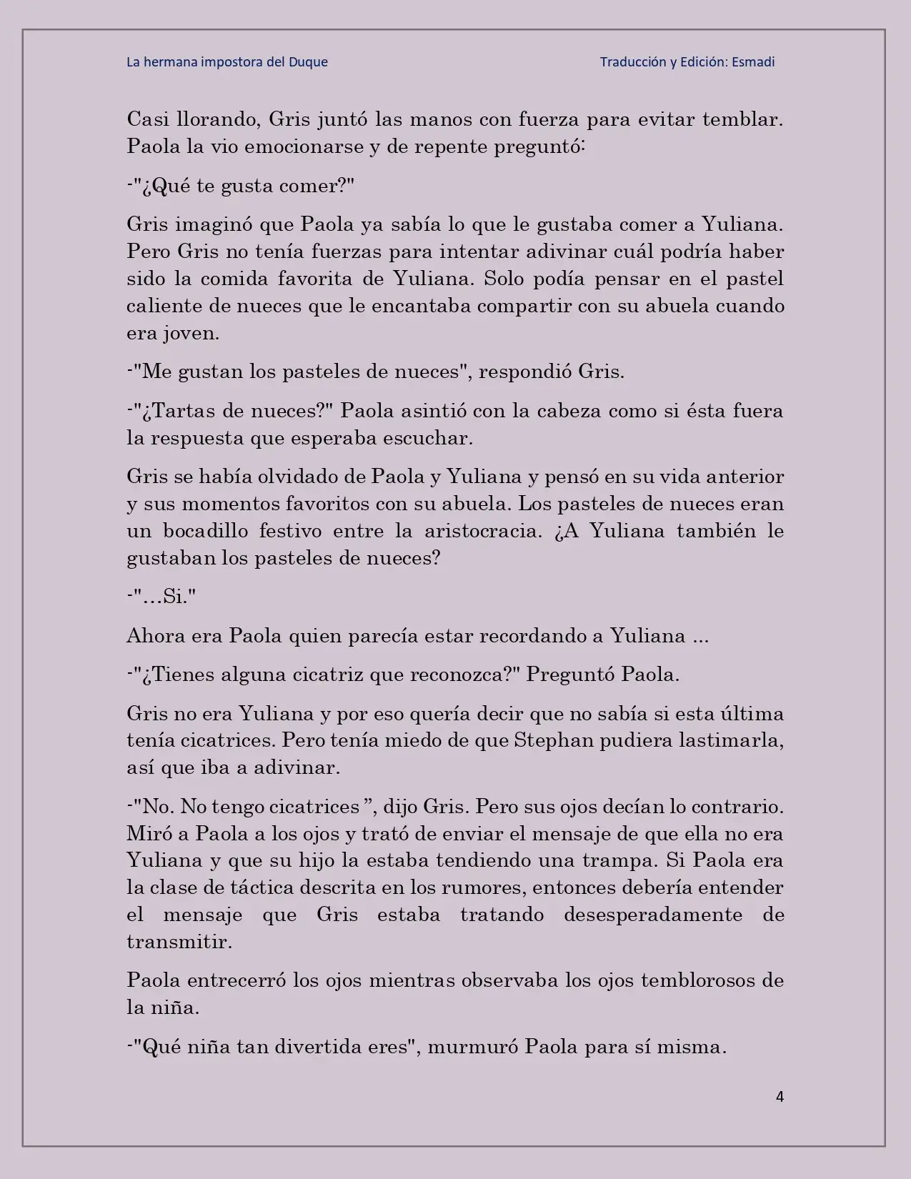 La hermana impostora del Duque - Capítulo 10 - Página 4 - LectorTMOo