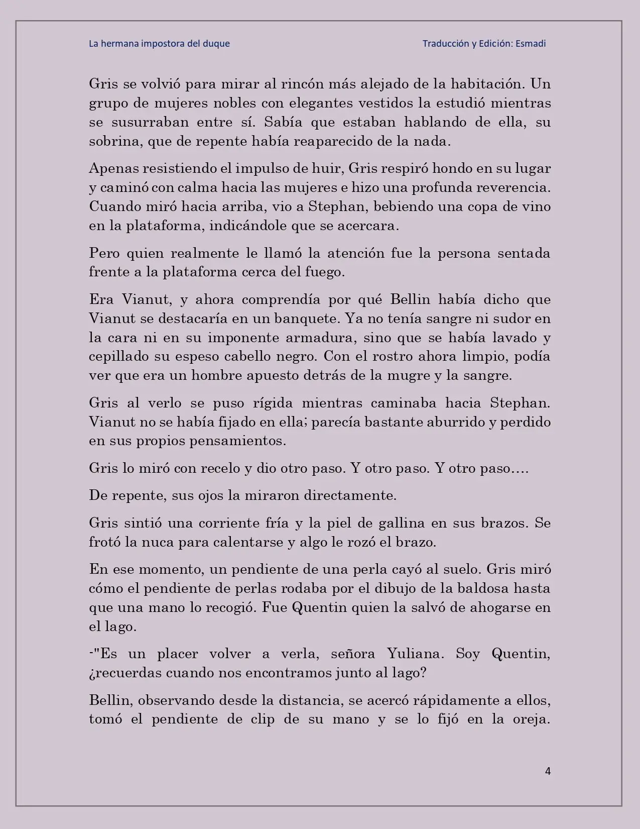 La hermana impostora del Duque - Capítulo 17 - Página 4 - LectorTMOo