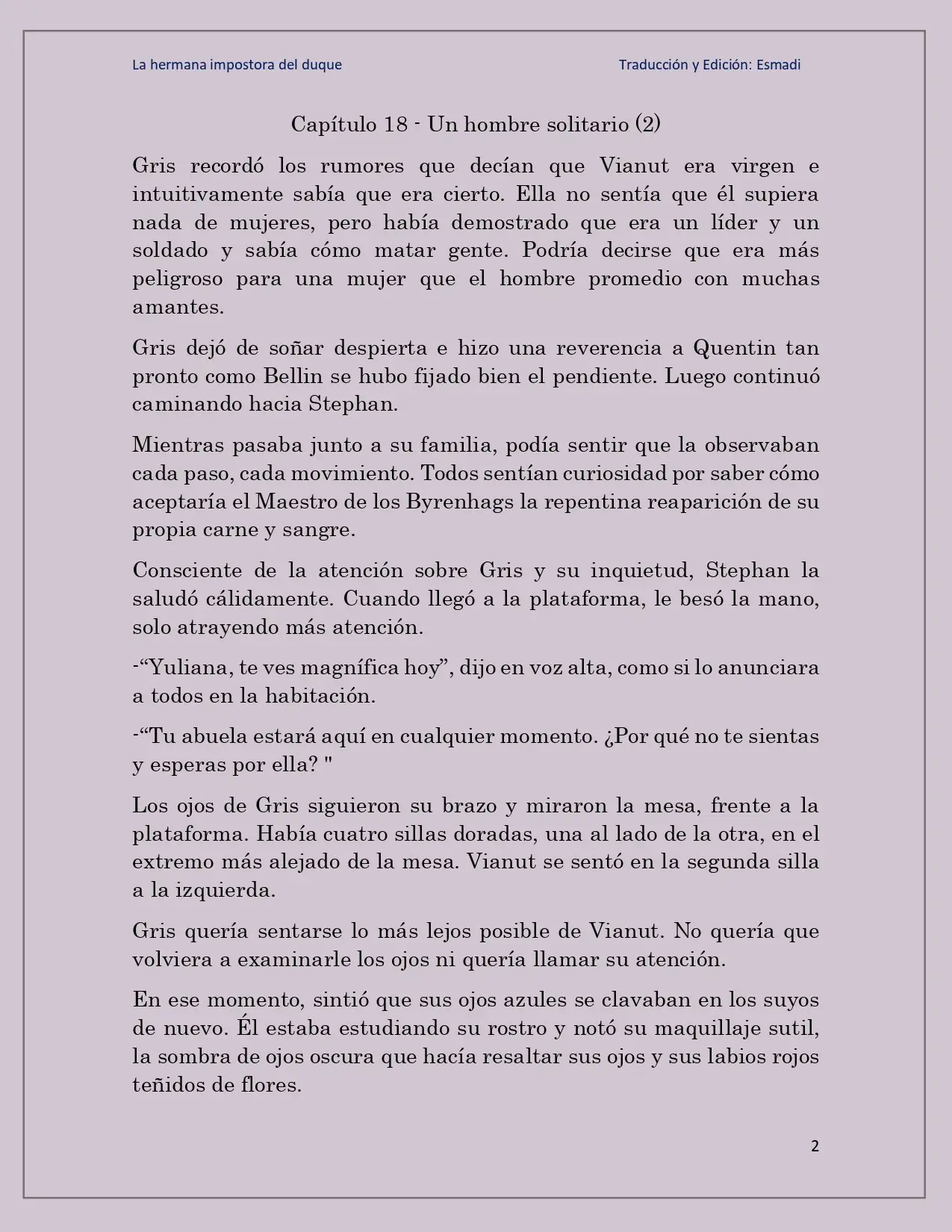 La hermana impostora del Duque - Capítulo 18 - Página 2 - LectorTMOo