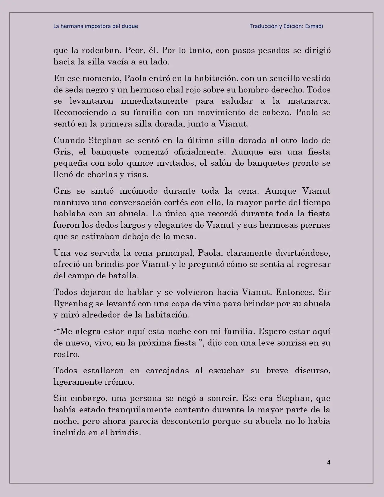 La hermana impostora del Duque - Capítulo 18 - Página 4 - LectorTMOo