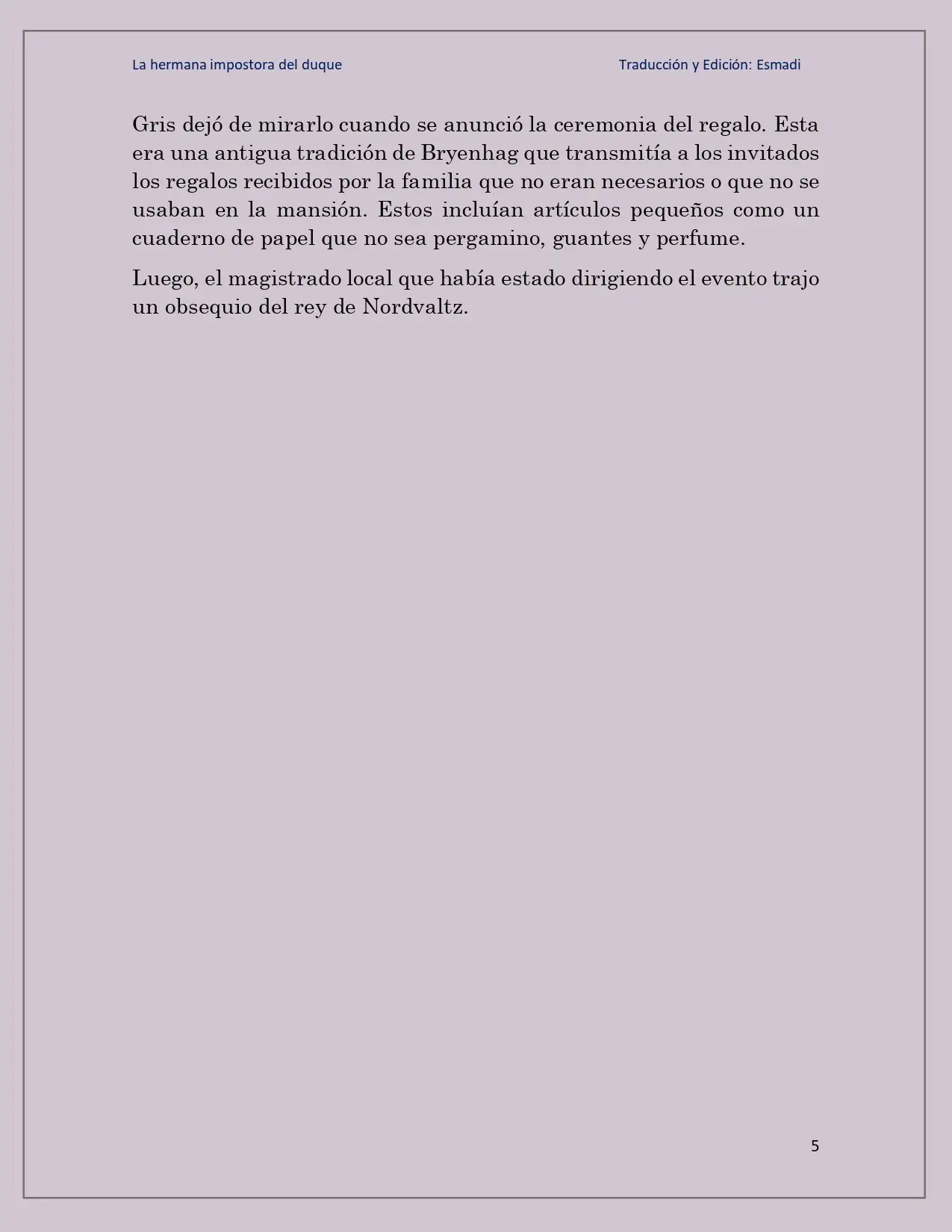 La hermana impostora del Duque - Capítulo 18 - Página 5 - LectorTMOo