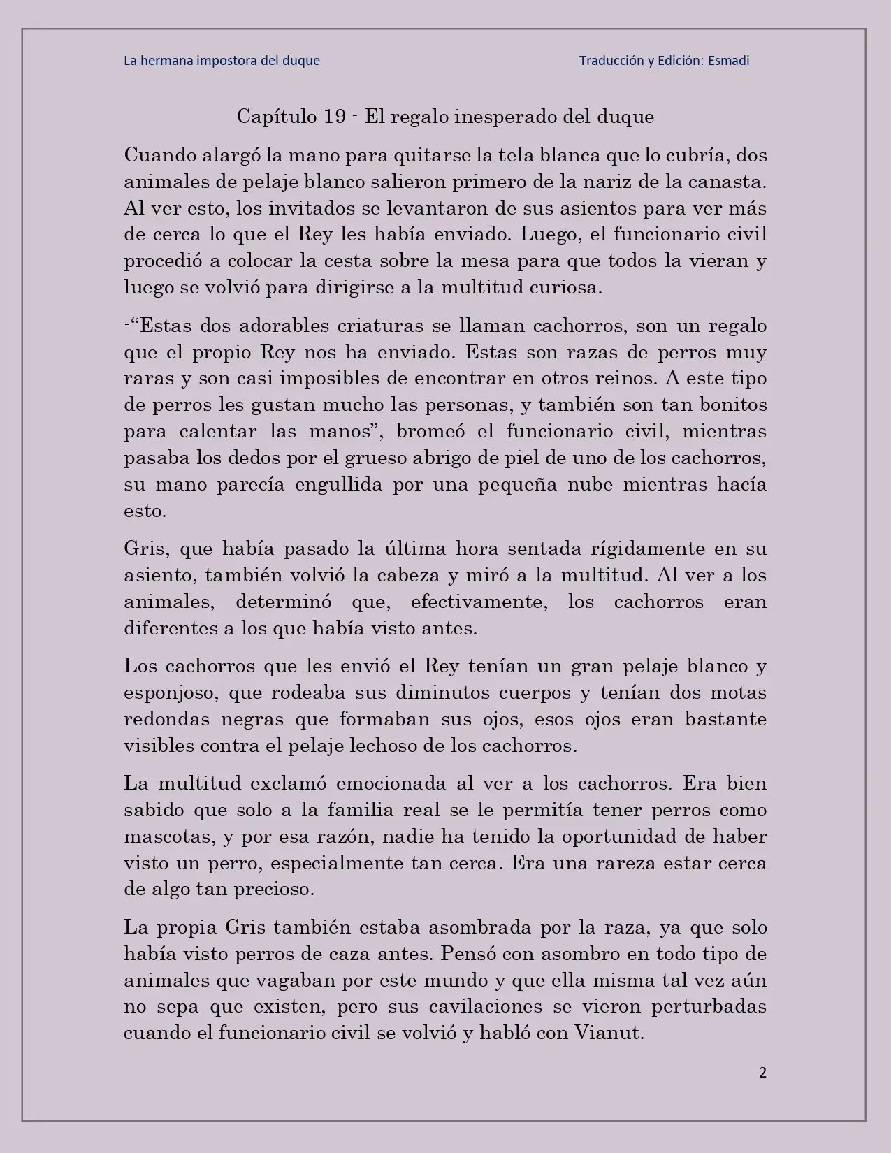 La hermana impostora del Duque - Capítulo 19 - Página 2 - LectorTMOo