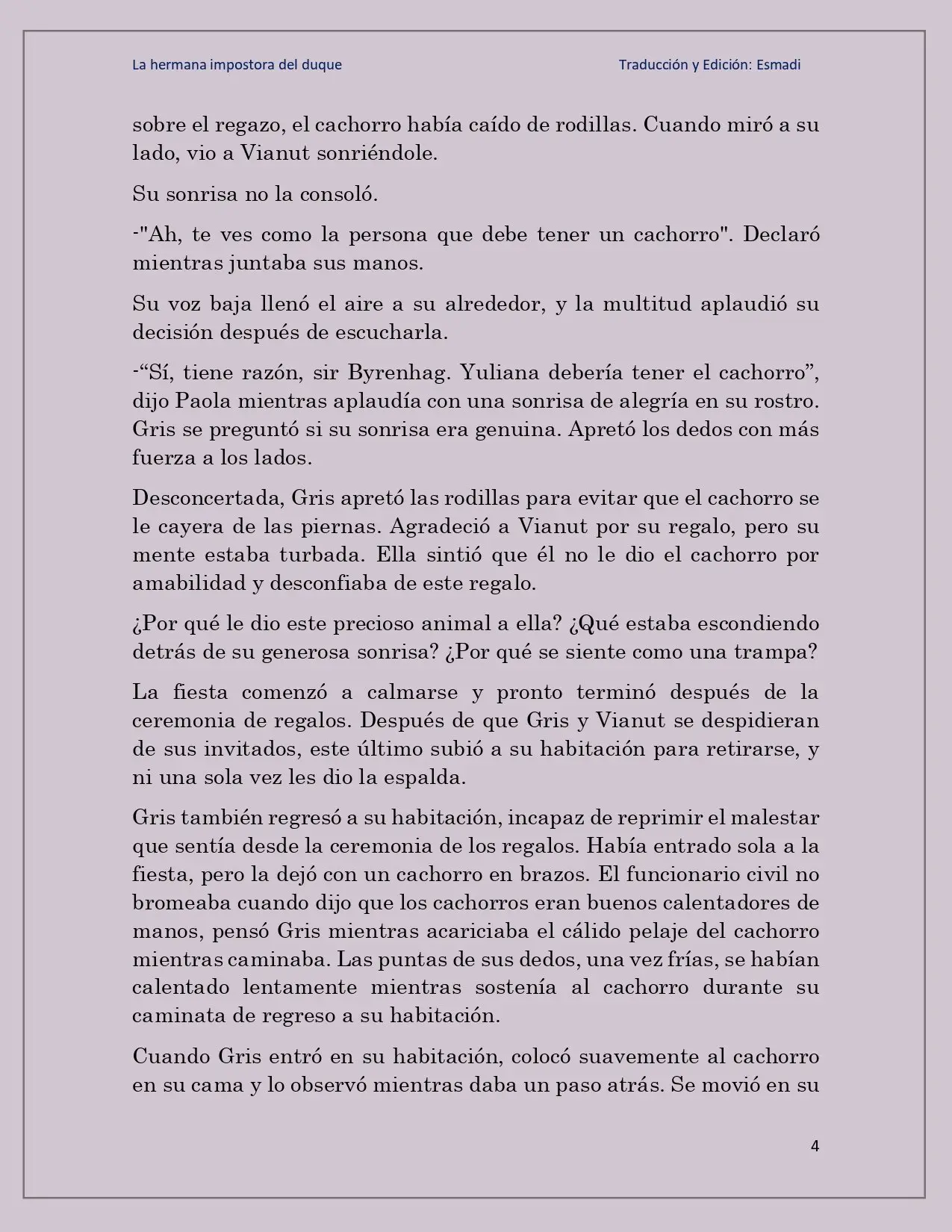 La hermana impostora del Duque - Capítulo 19 - Página 4 - LectorTMOo