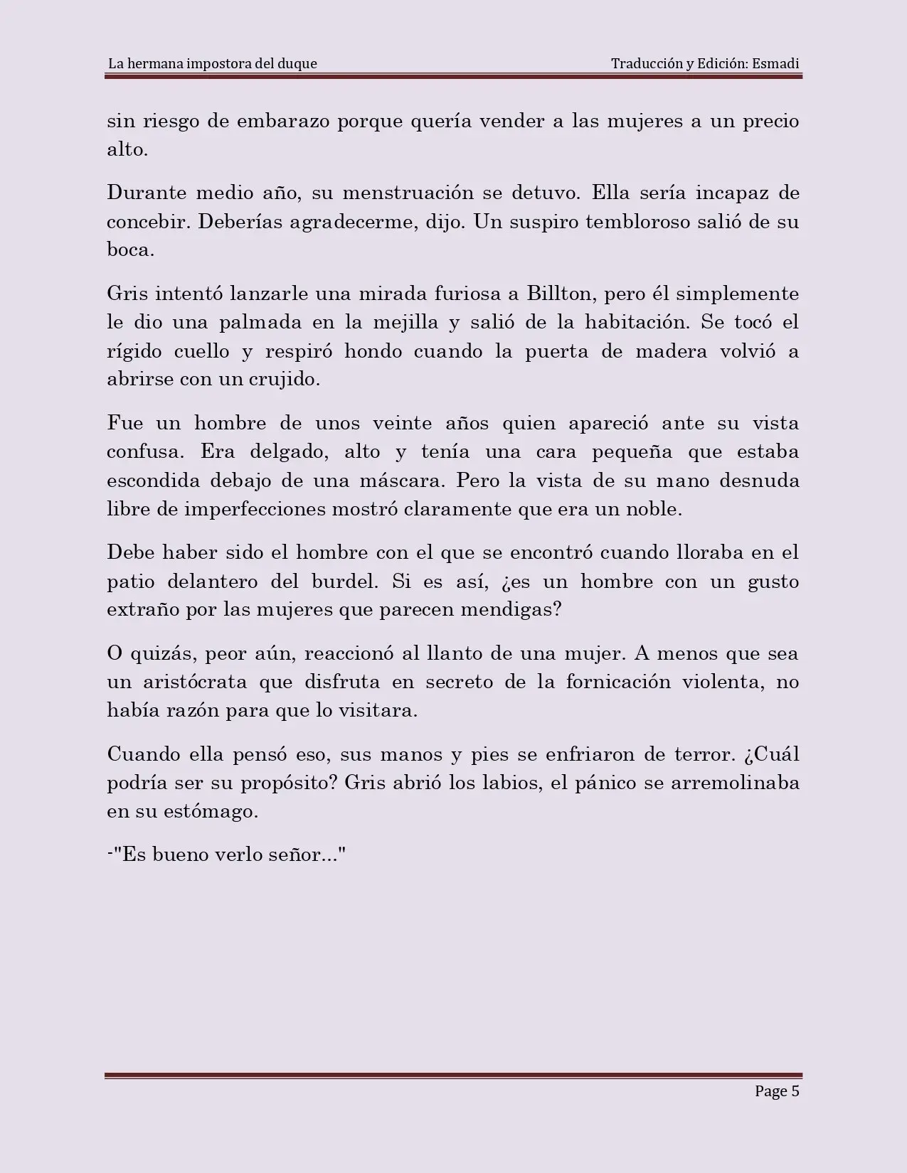 La hermana impostora del Duque - Capítulo 2 - Página 5 - LectorTMOo