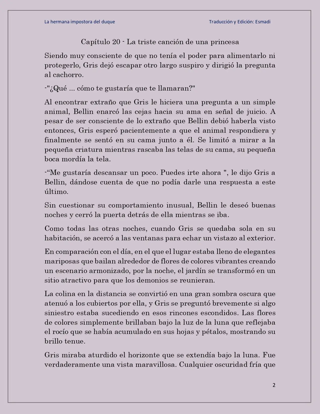 La hermana impostora del Duque - Capítulo 20 - Página 2 - LectorTMOo