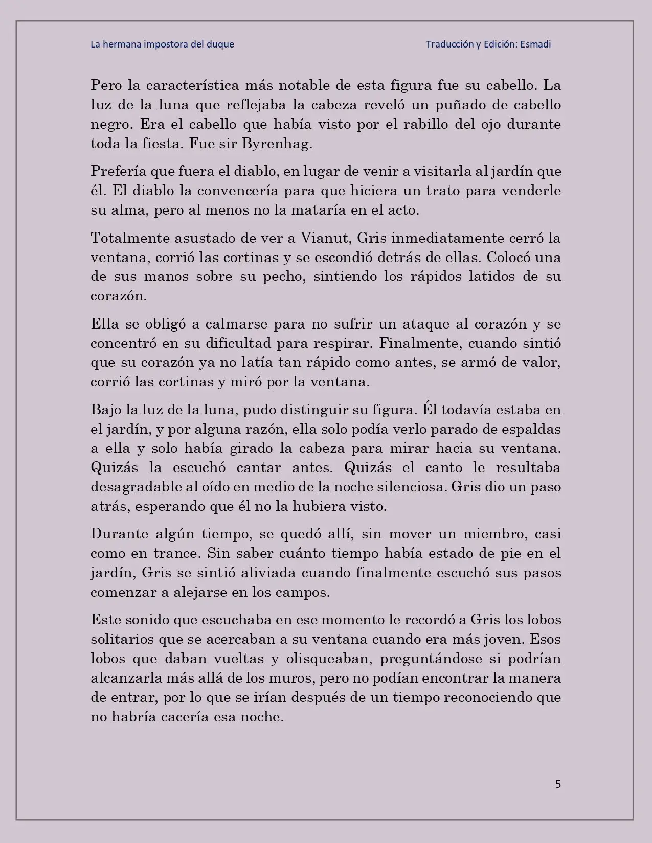 La hermana impostora del Duque - Capítulo 20 - Página 5 - LectorTMOo