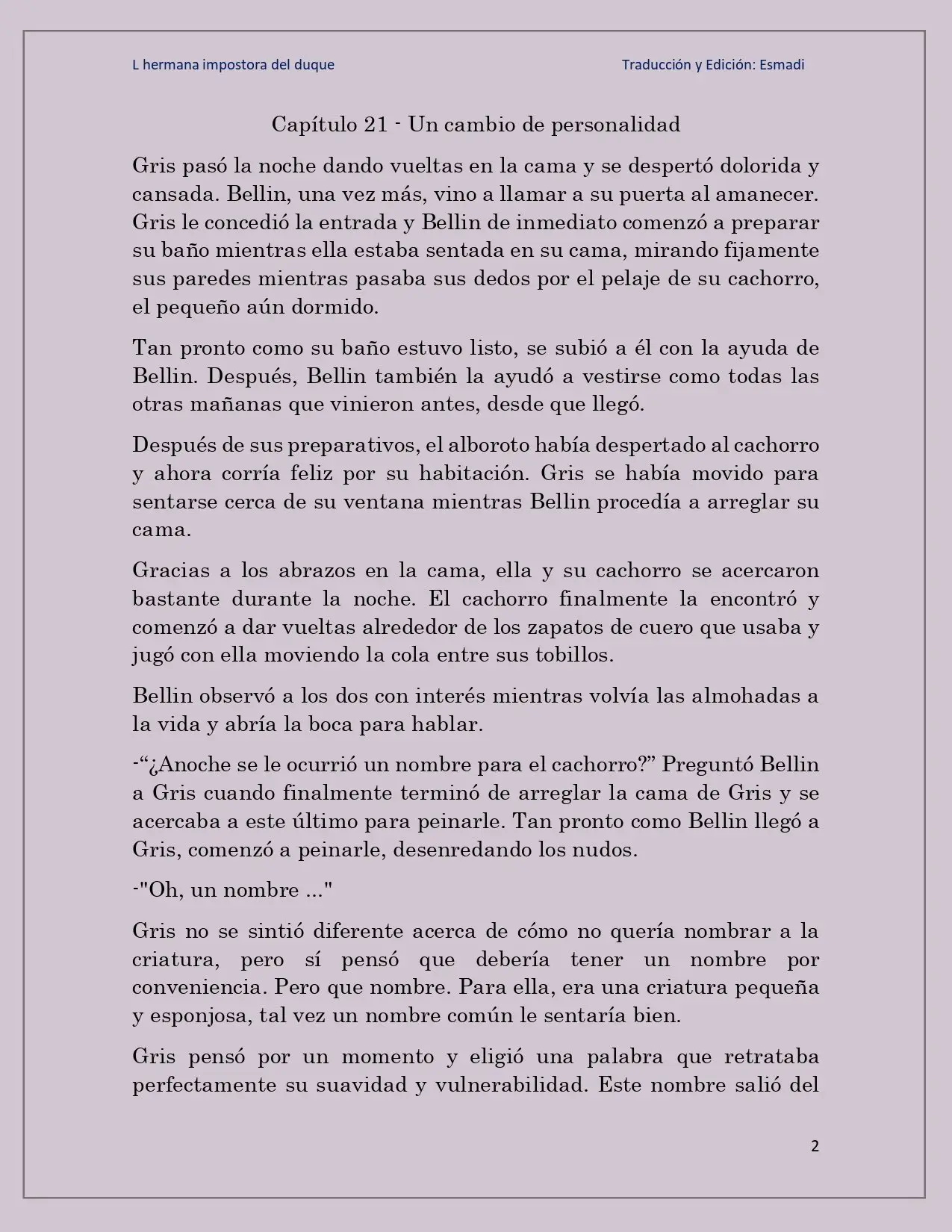 La hermana impostora del Duque - Capítulo 21 - Página 2 - LectorTMOo