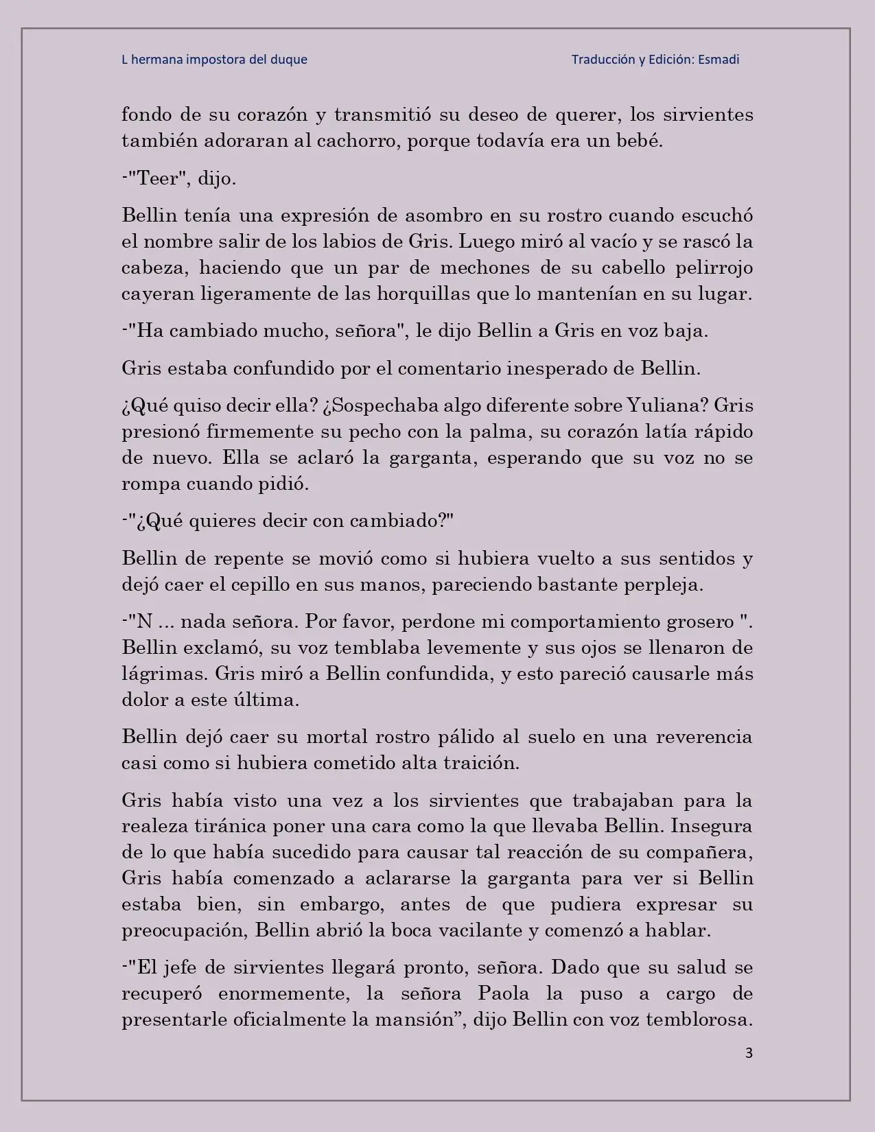 La hermana impostora del Duque - Capítulo 21 - Página 3 - LectorTMOo