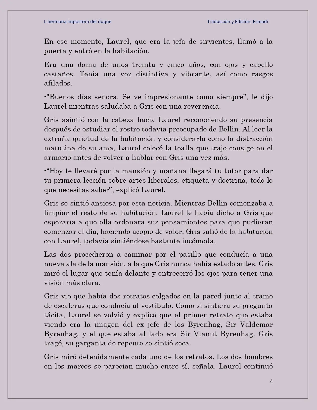 La hermana impostora del Duque - Capítulo 21 - Página 4 - LectorTMOo