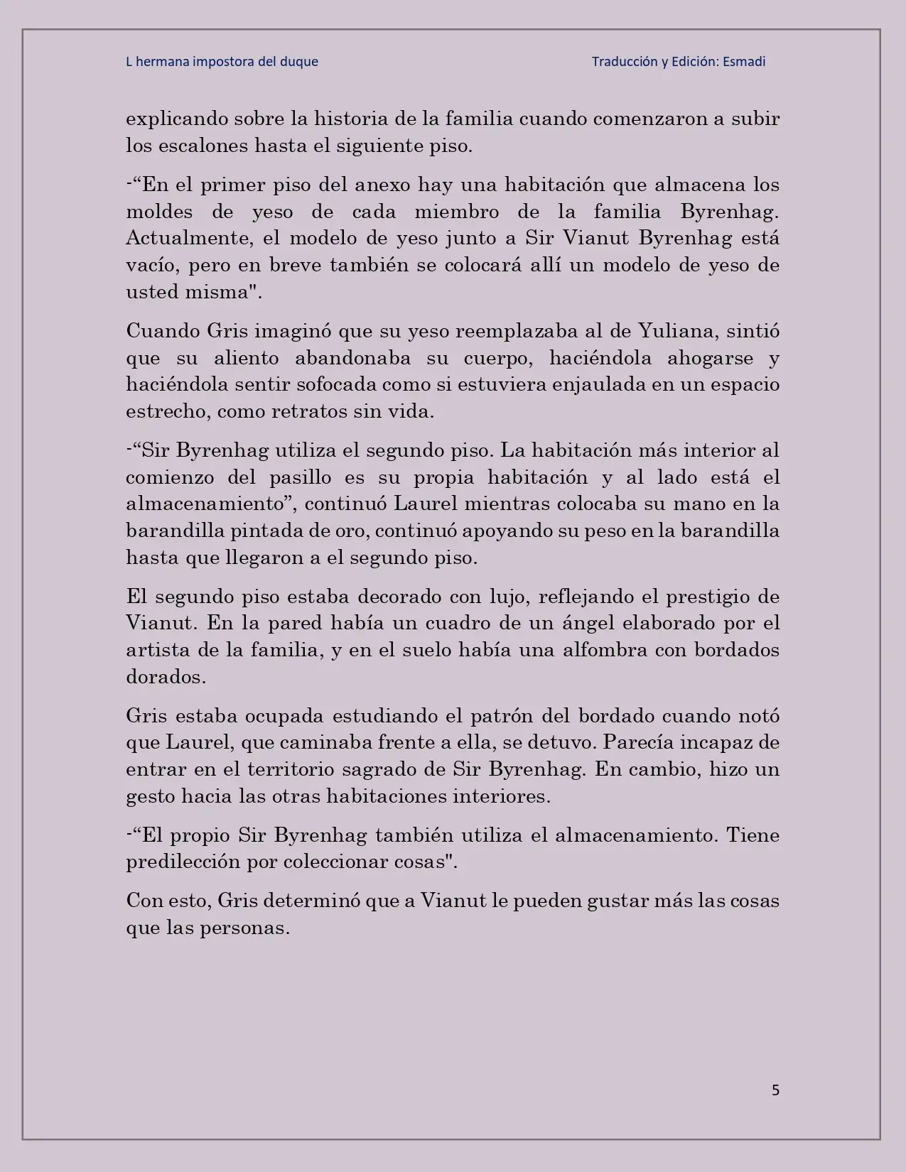 La hermana impostora del Duque - Capítulo 21 - Página 5 - LectorTMOo