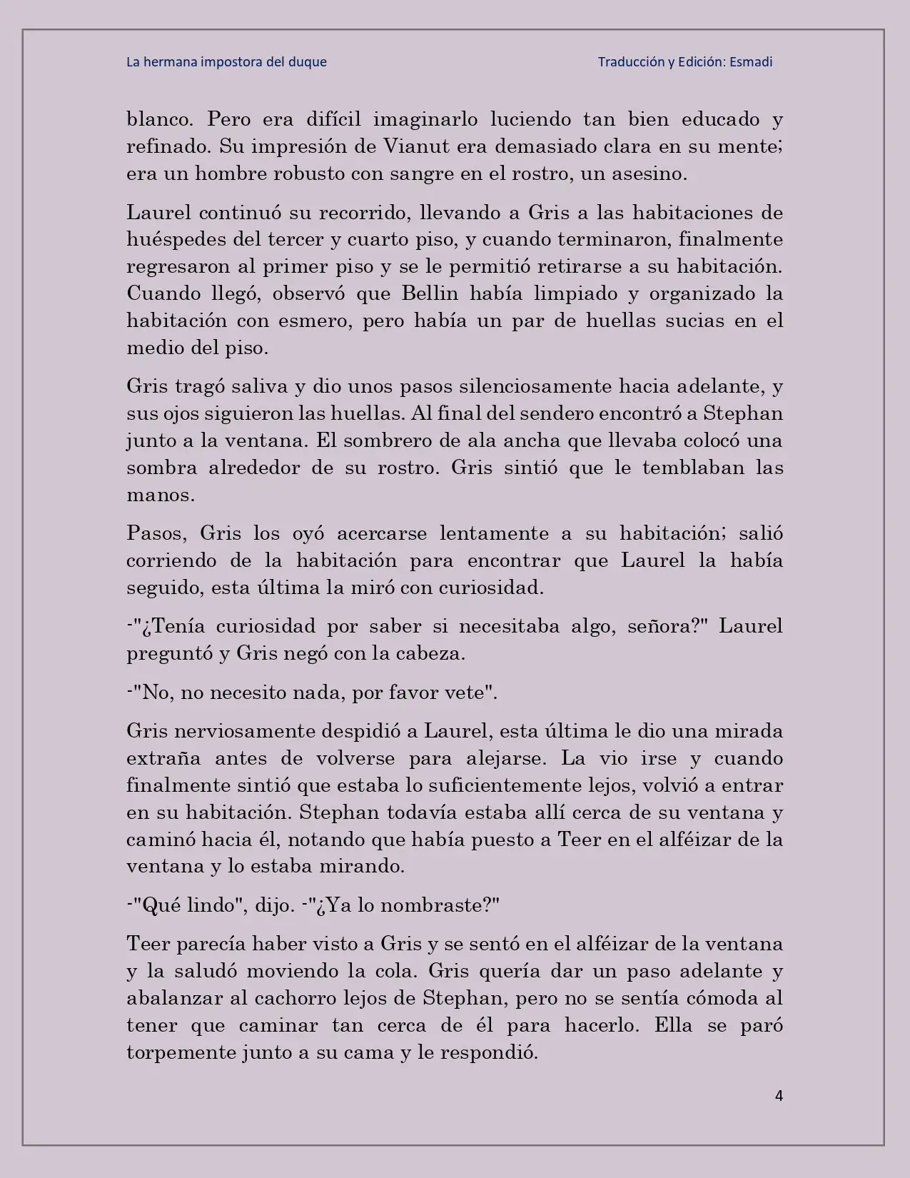 La hermana impostora del Duque - Capítulo 22 - Página 4 - LectorTMOo