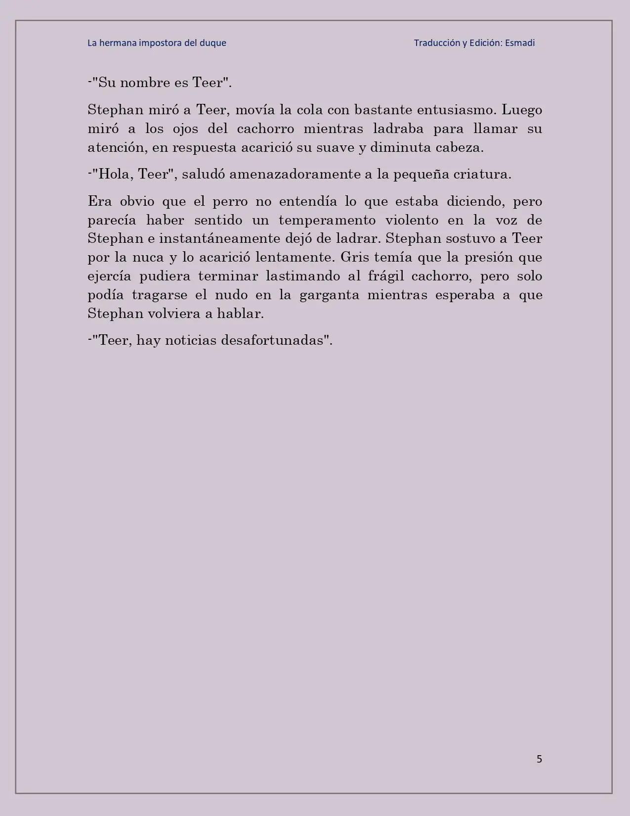 La hermana impostora del Duque - Capítulo 22 - Página 5 - LectorTMOo