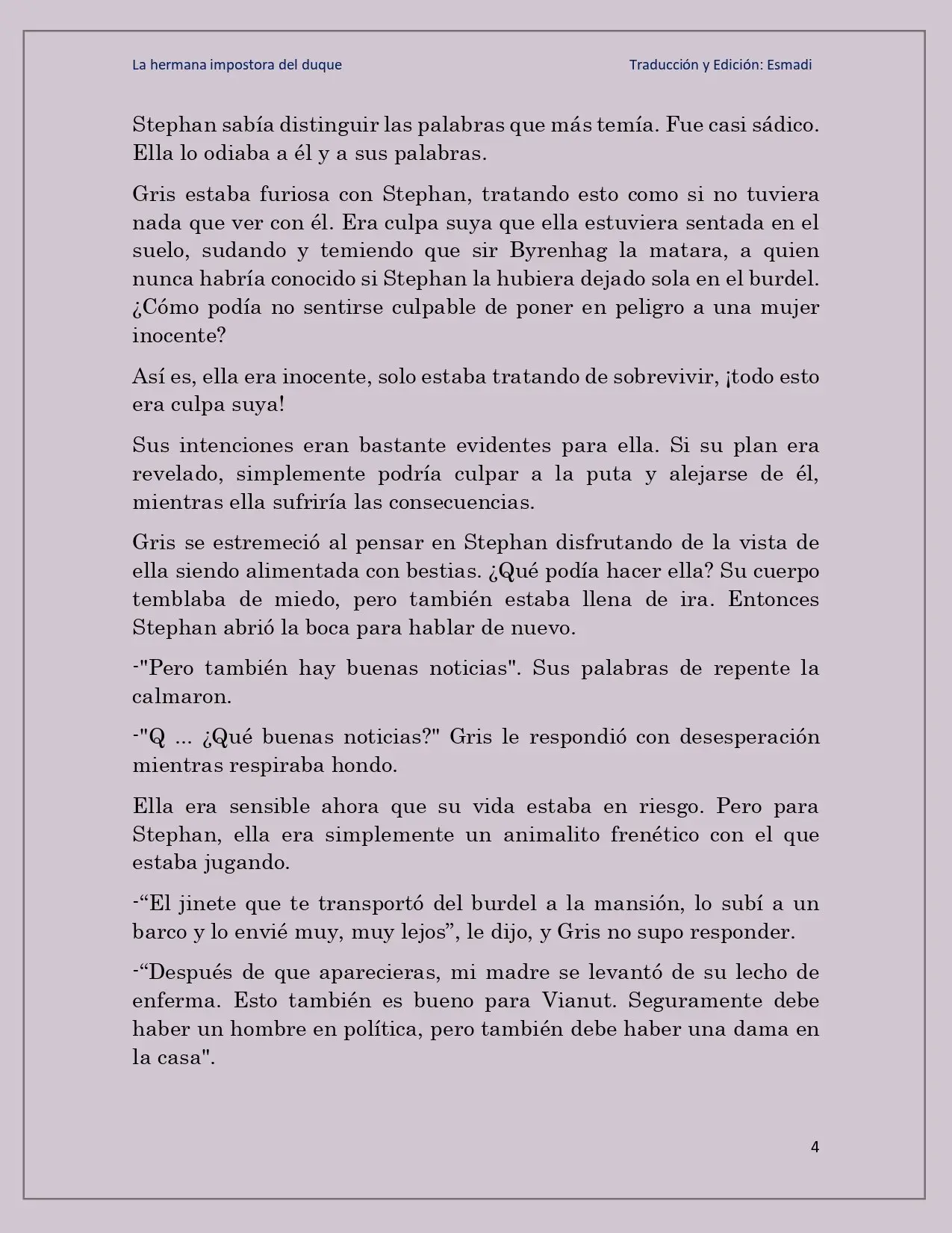 La hermana impostora del Duque - Capítulo 23 - Página 4 - LectorTMOo