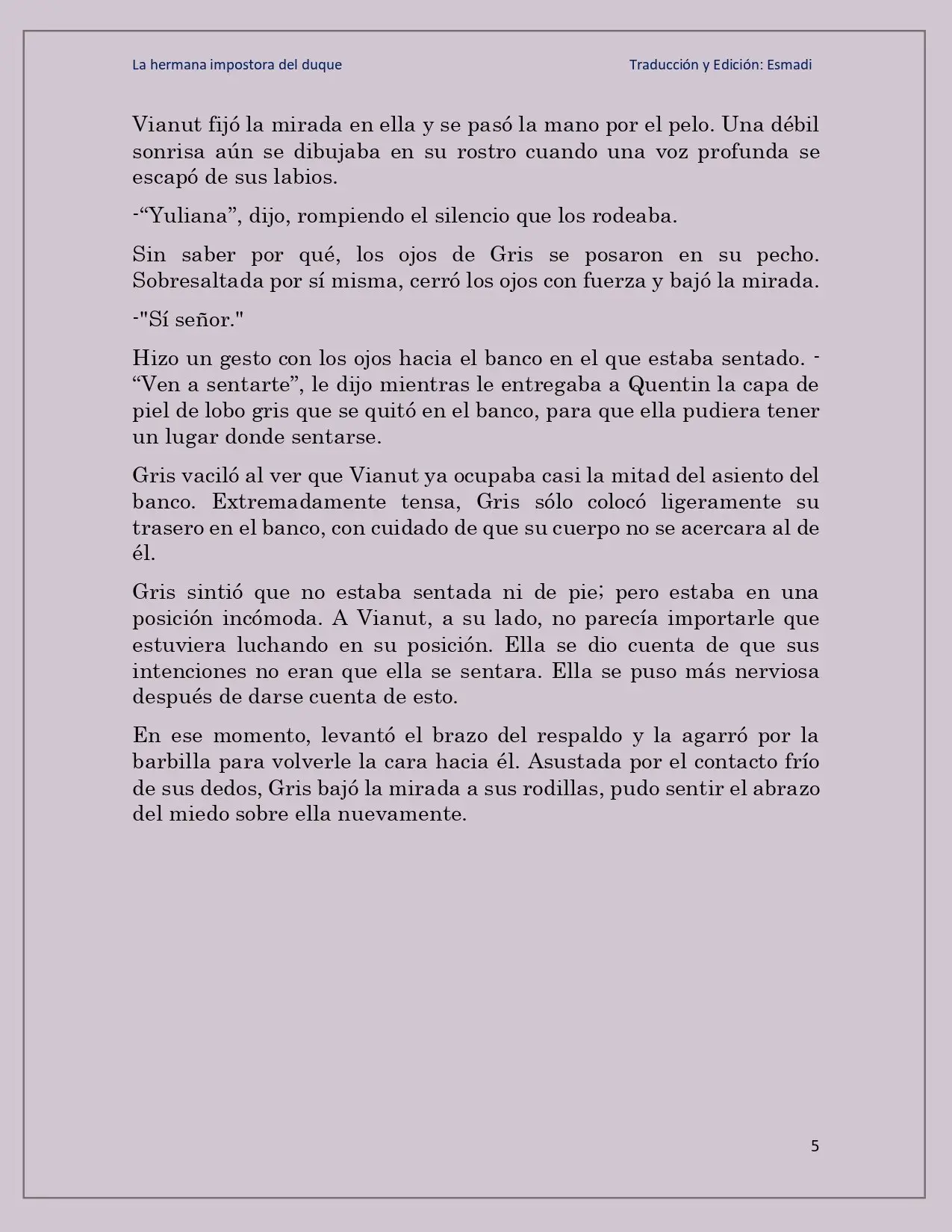 La hermana impostora del Duque - Capítulo 25 - Página 5 - LectorTMOo