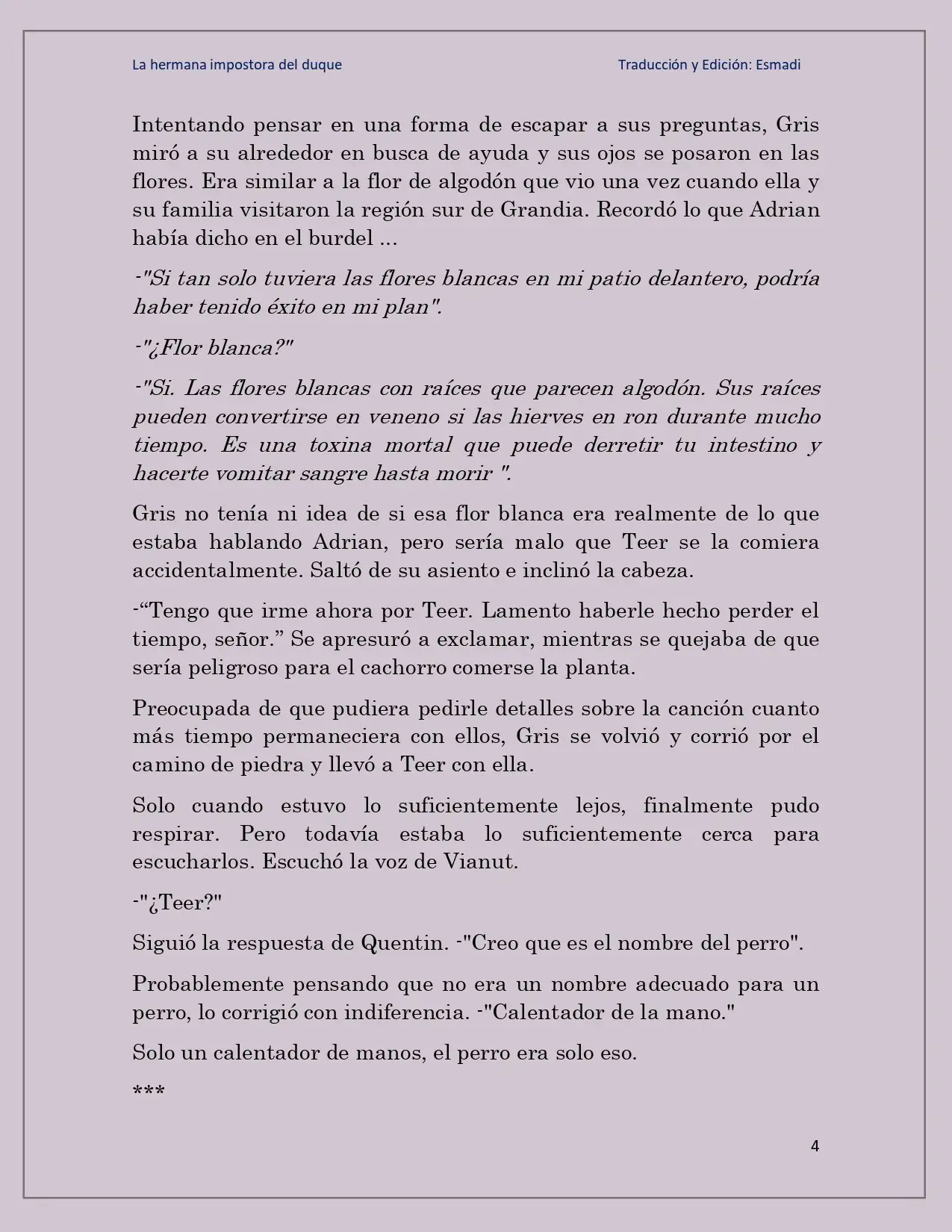 La hermana impostora del Duque - Capítulo 26 - Página 4 - LectorTMOo
