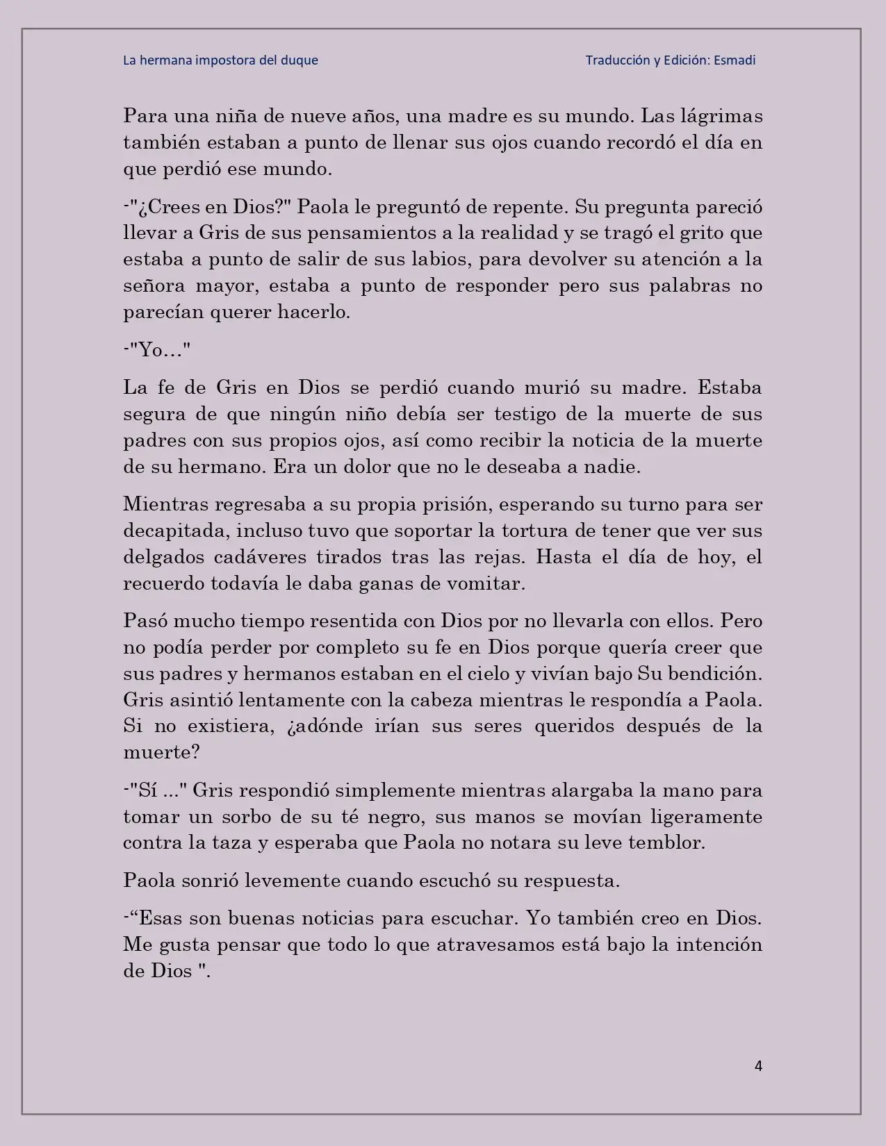 La hermana impostora del Duque - Capítulo 27 - Página 4 - LectorTMOo