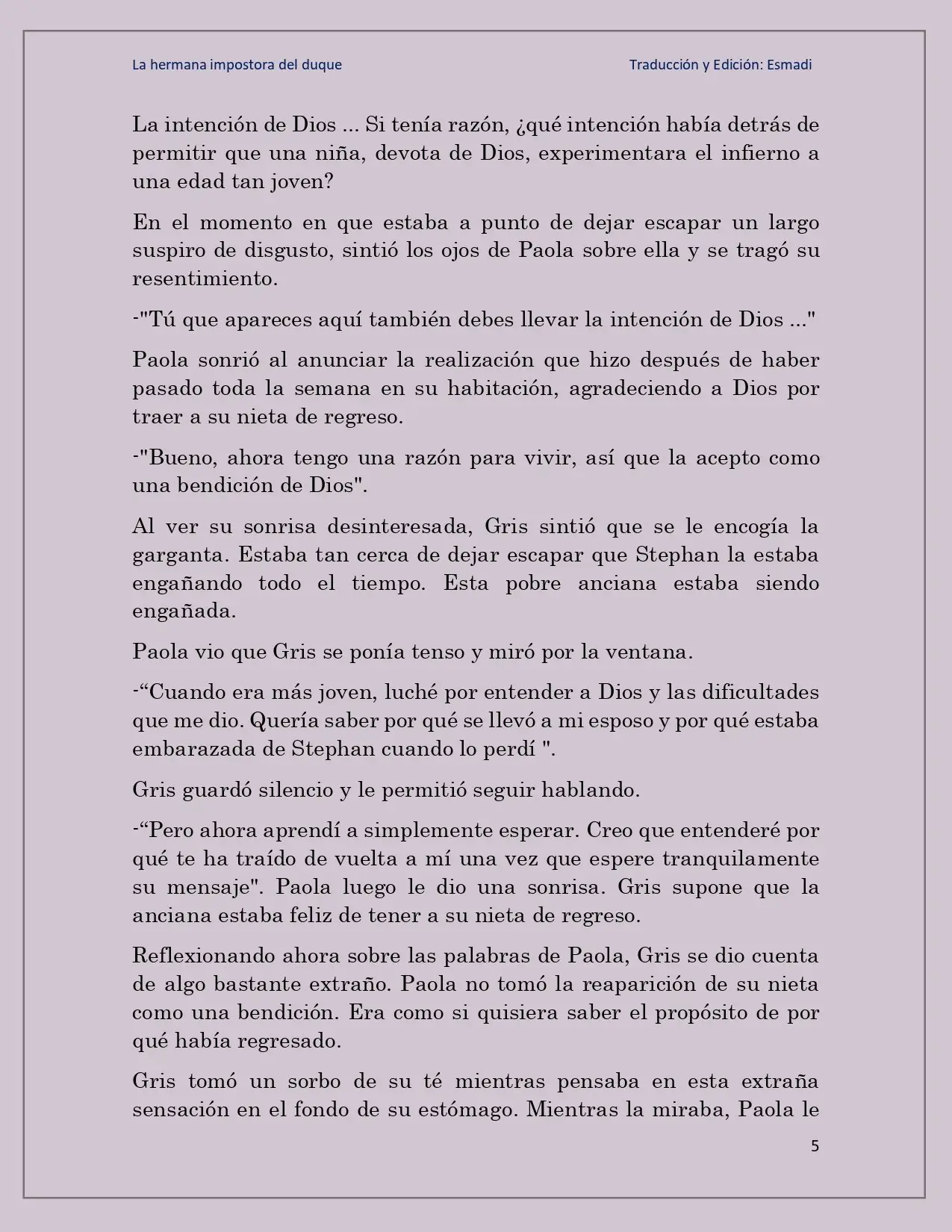 La hermana impostora del Duque - Capítulo 27 - Página 5 - LectorTMOo