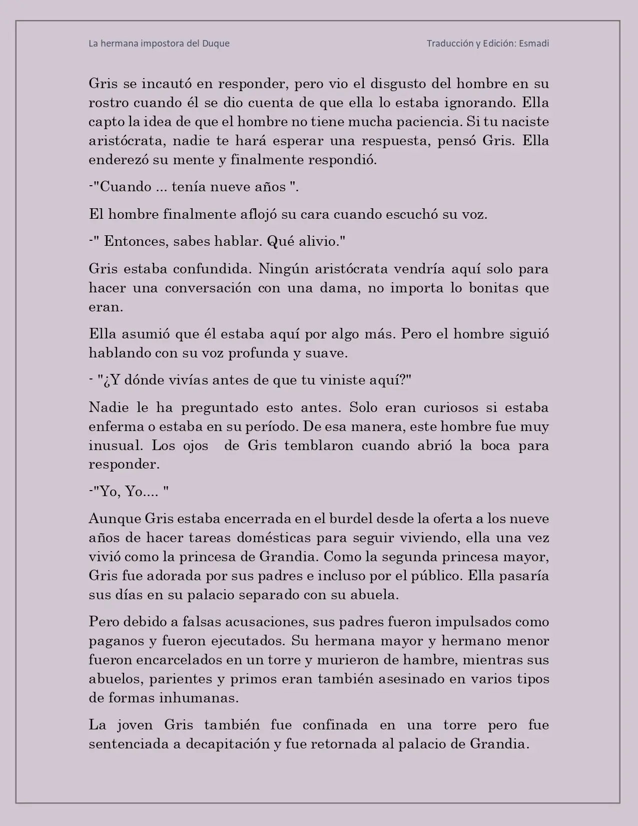 La hermana impostora del Duque - Capítulo 3 - Página 3 - LectorTMOo
