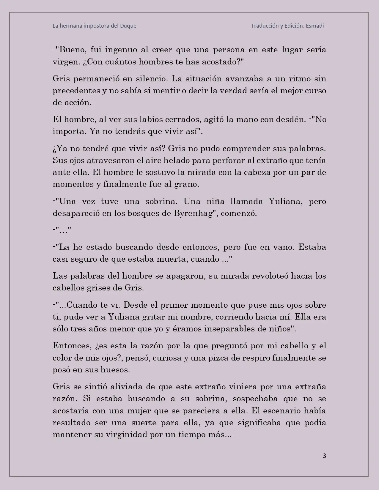 La hermana impostora del Duque - Capítulo 4 - Página 3 - LectorTMOo