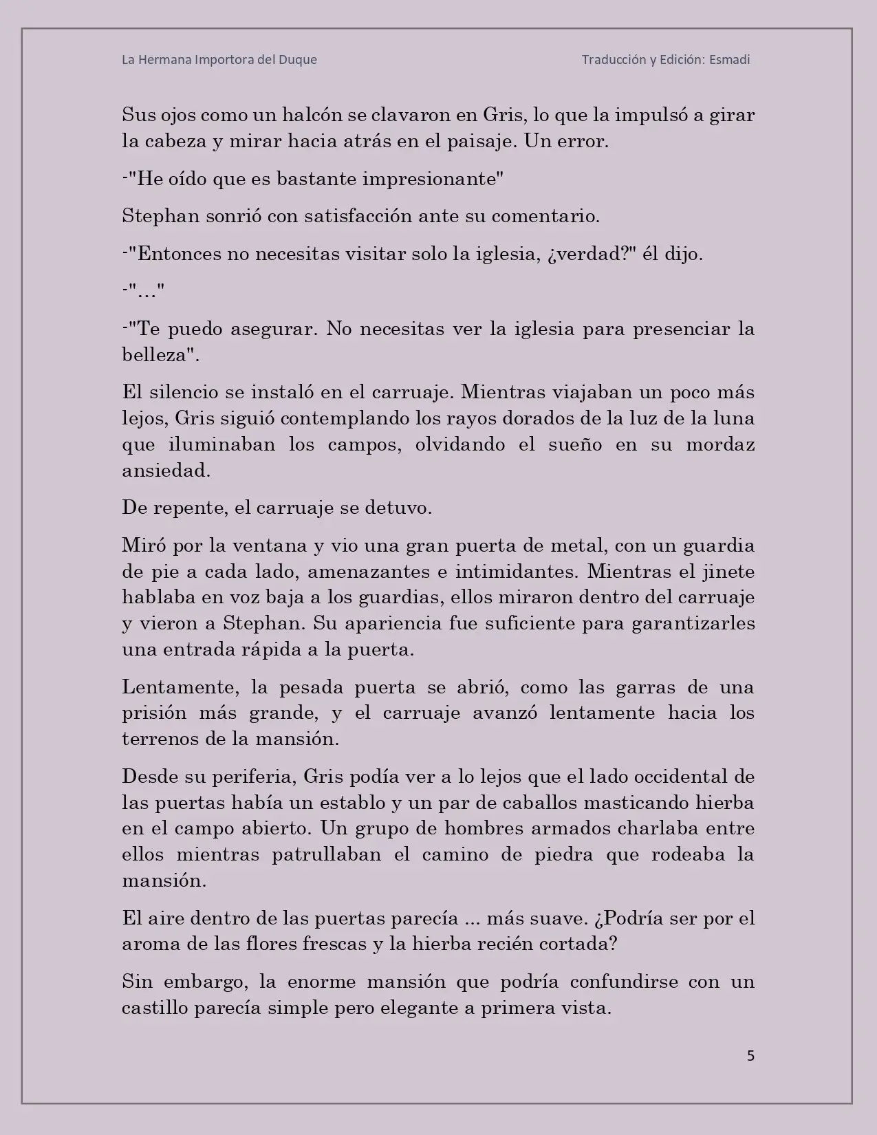 La hermana impostora del Duque - Capítulo 5 - Página 5 - LectorTMOo