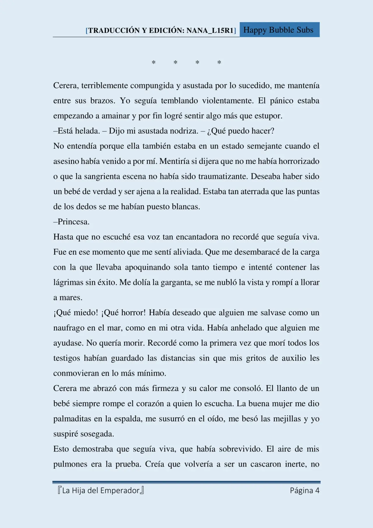La hija del Emperador (Novela) (2015) - Capítulo 12 - Página 4 - LectorTMOo