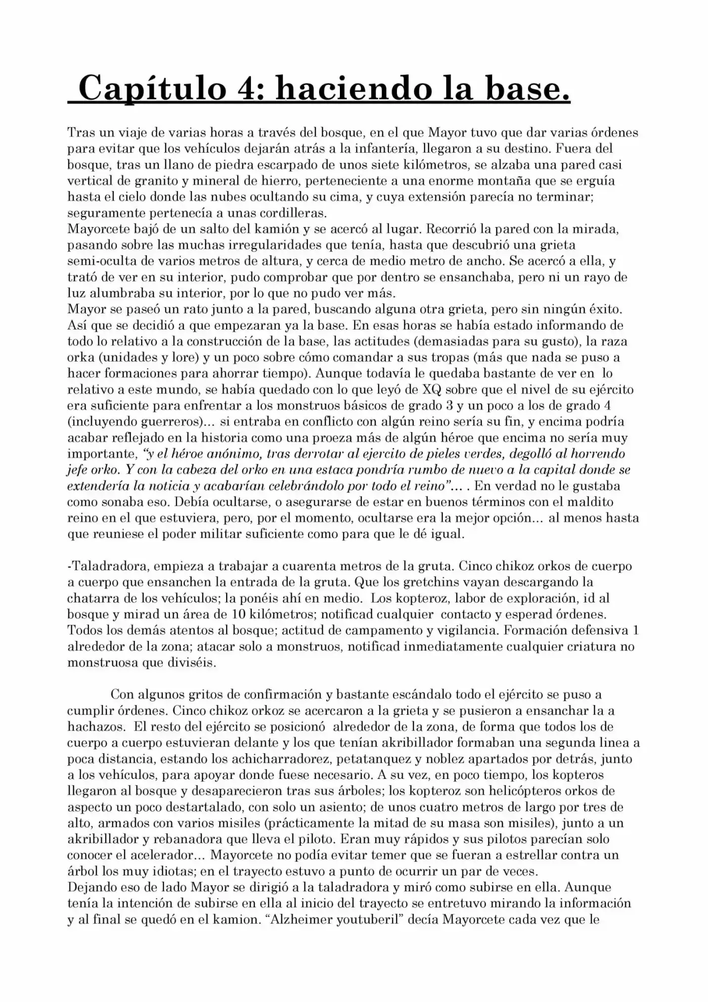La inverosimil aventura de Mayorcete en otro Mundo (2018) - Capítulo 4 - Página 1 - LectorTMOo