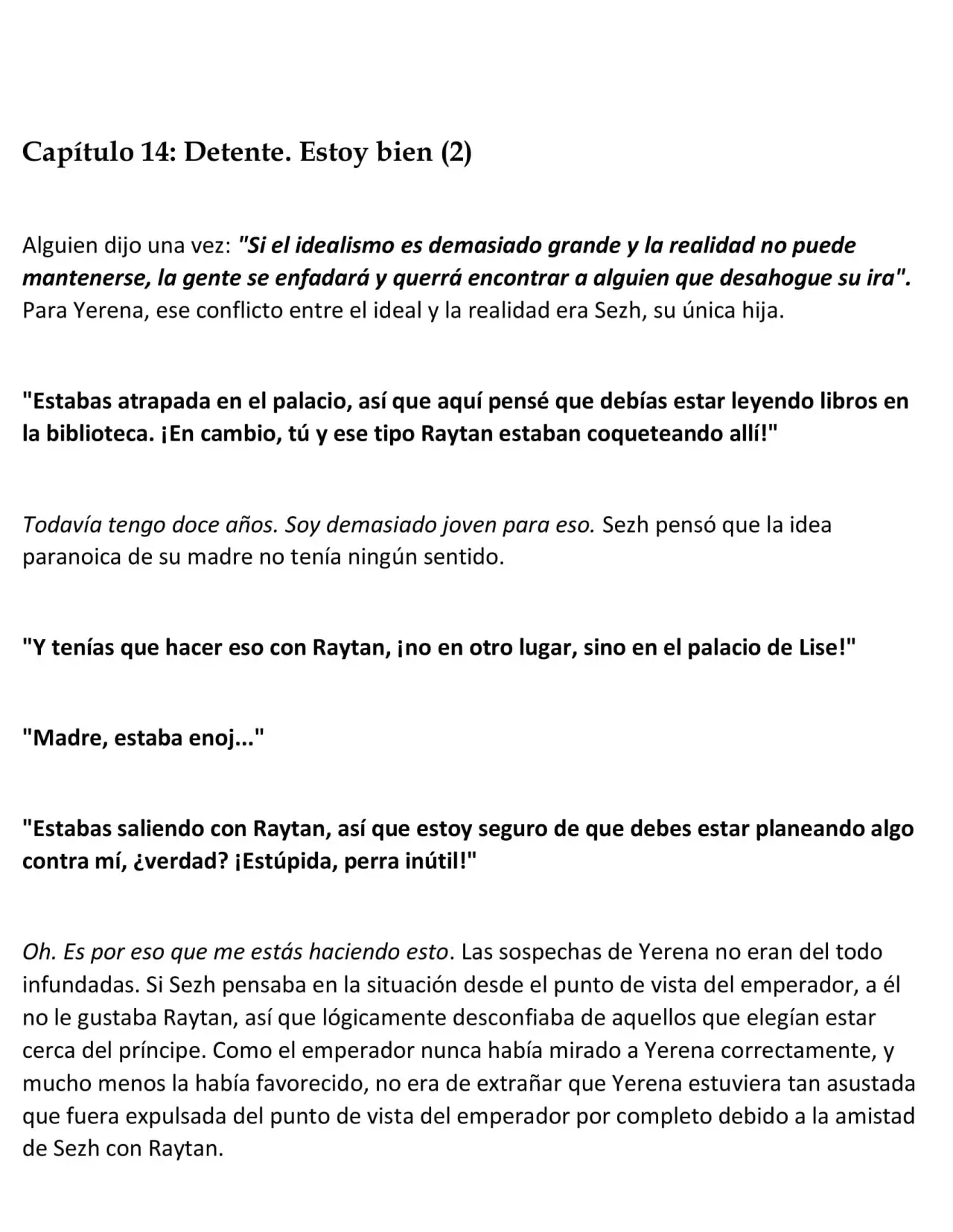 La muñeca amada del tirano. - Capítulo 14 - Página 1 - LectorTMOo