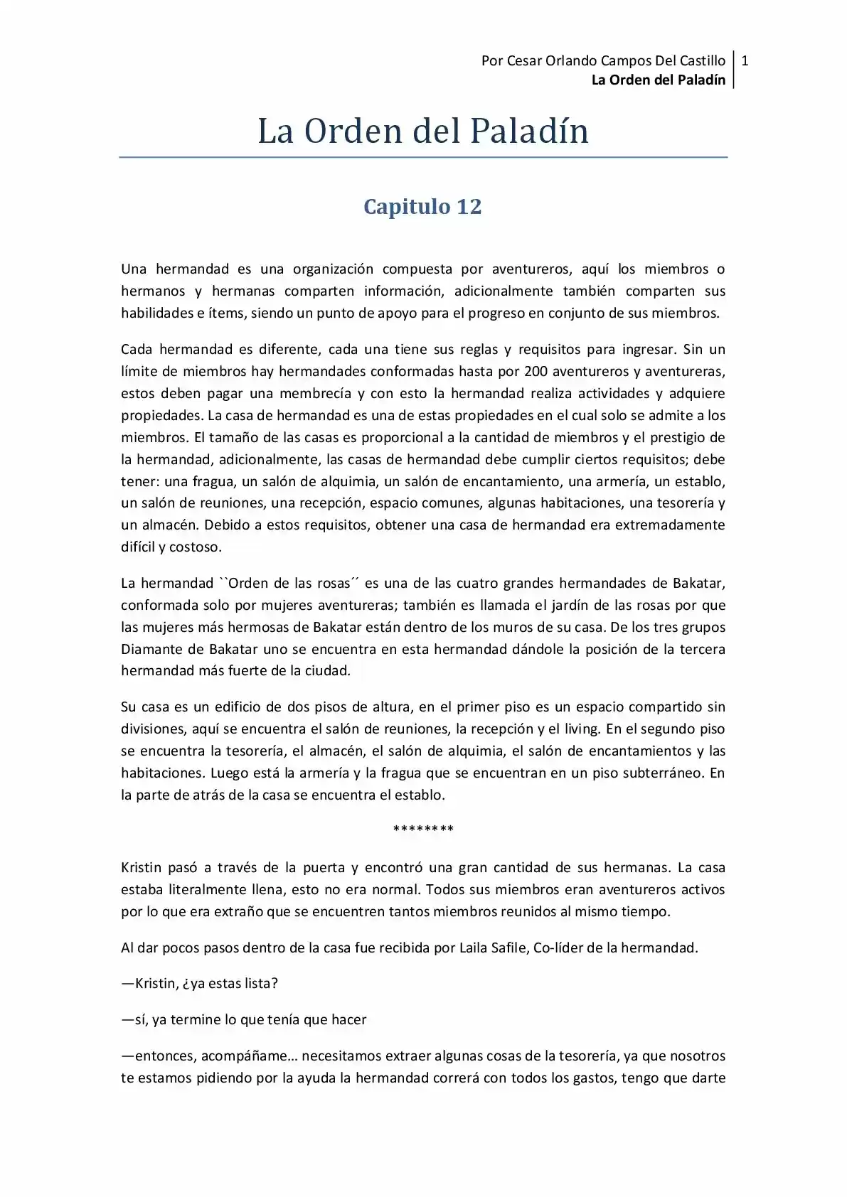 La Orden Del Paladin (2017) - Capítulo 12 - Página 1 - LectorTMOo