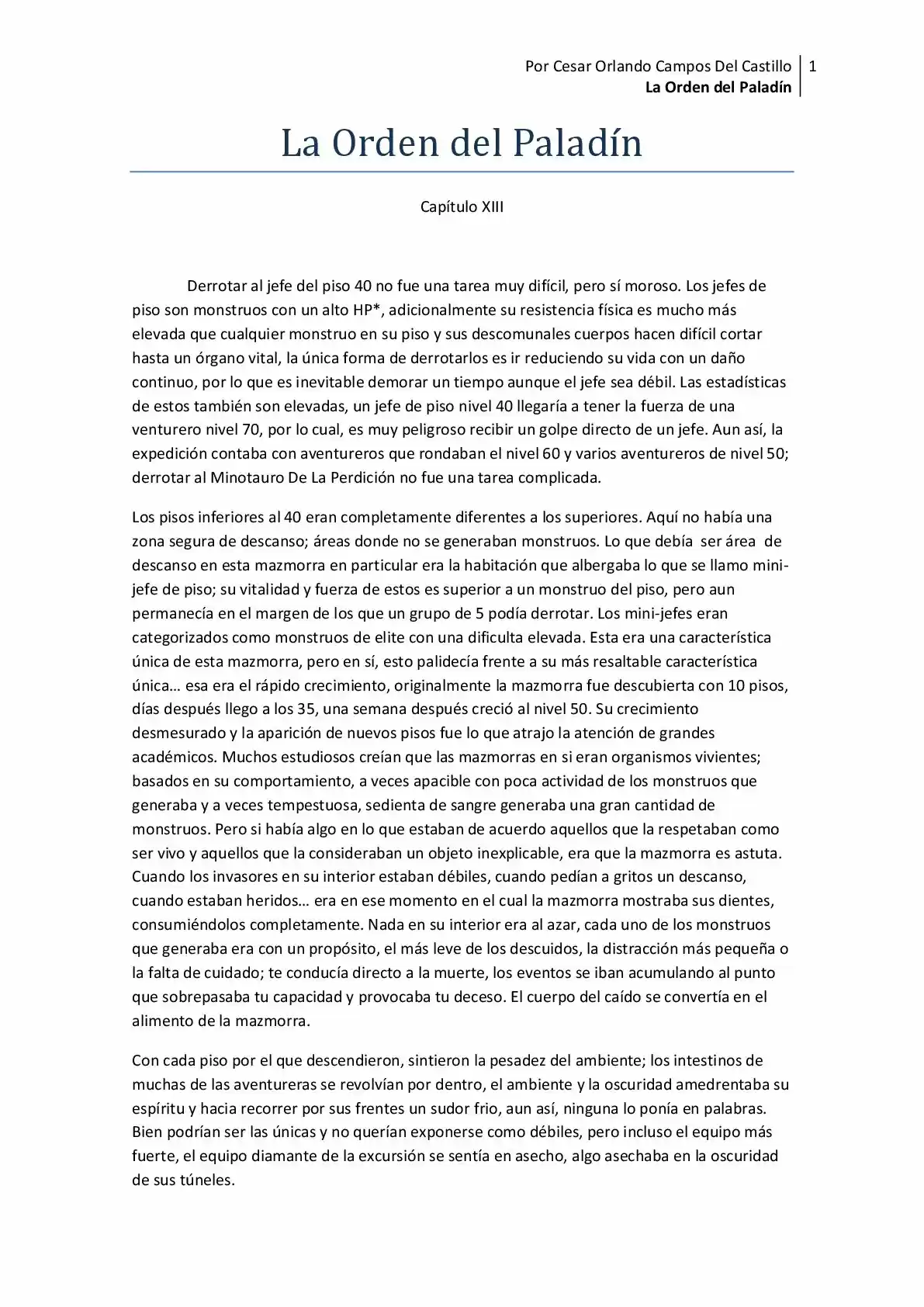 La Orden Del Paladin (2017) - Capítulo 13 - Página 1 - LectorTMOo