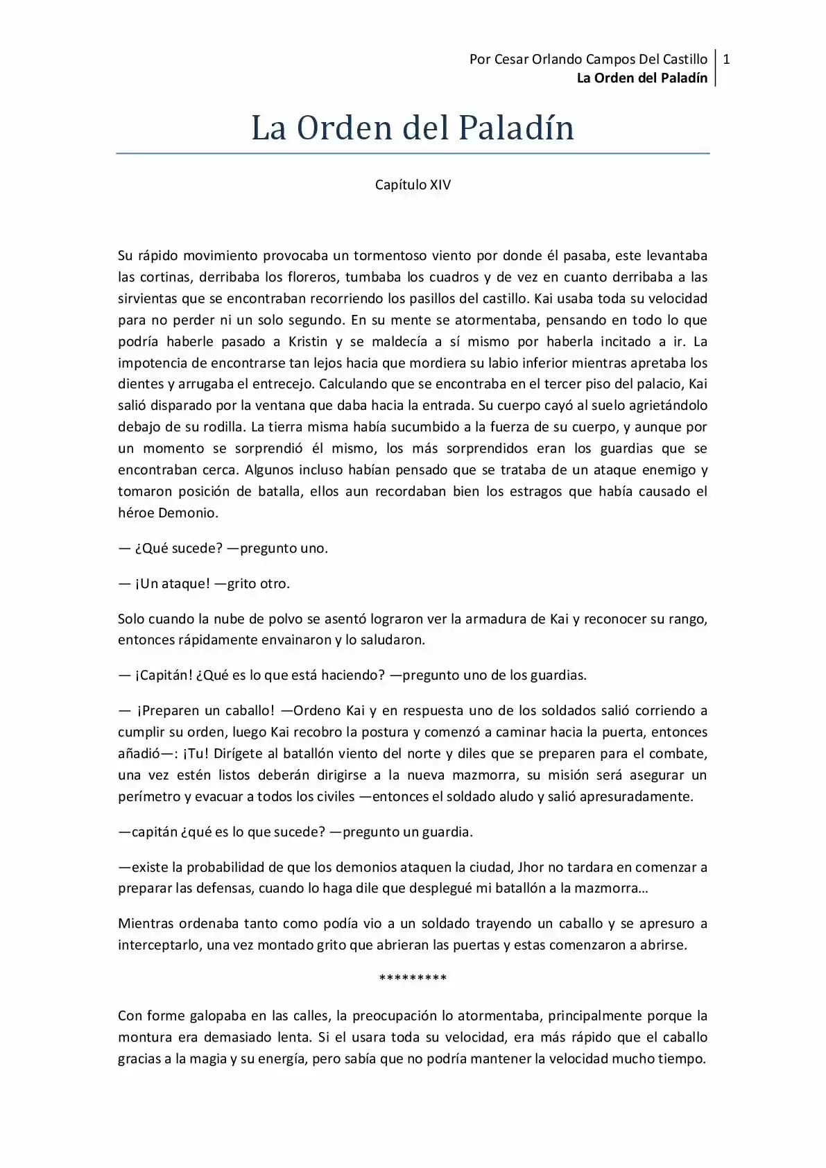 La Orden Del Paladin (2017) - Capítulo 14 - Página 1 - LectorTMOo