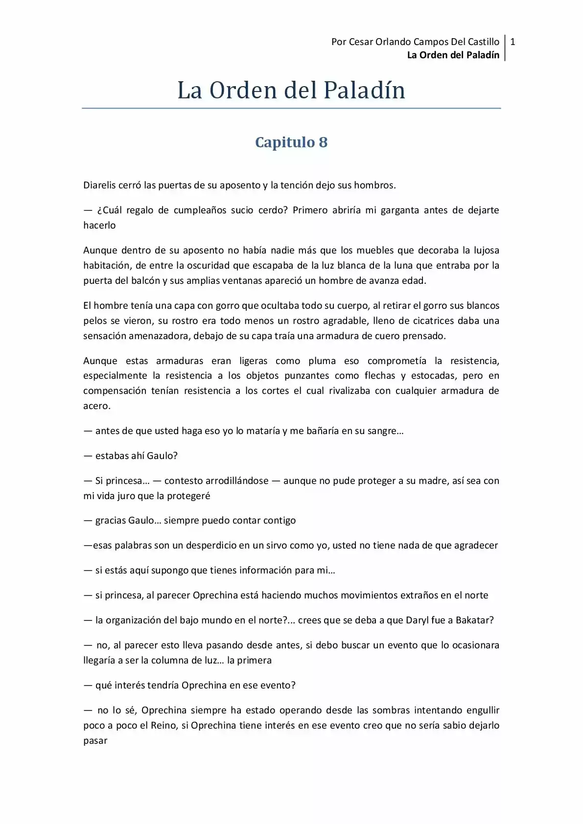 La Orden Del Paladin (2017) - Capítulo 9 - Página 1 - LectorTMOo