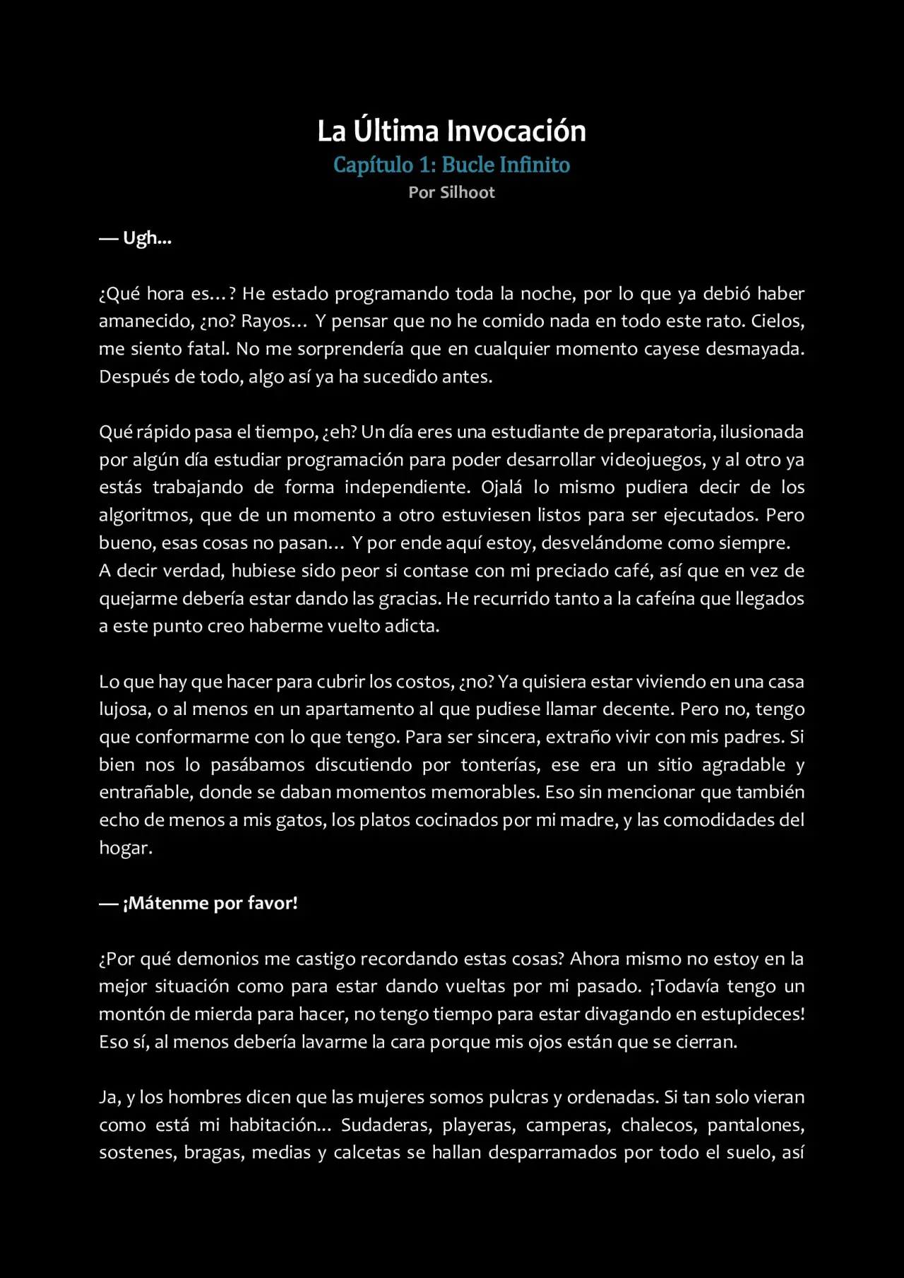 La Última Invocación (2020) - Capítulo 1 - Página 1 - LectorTMOo