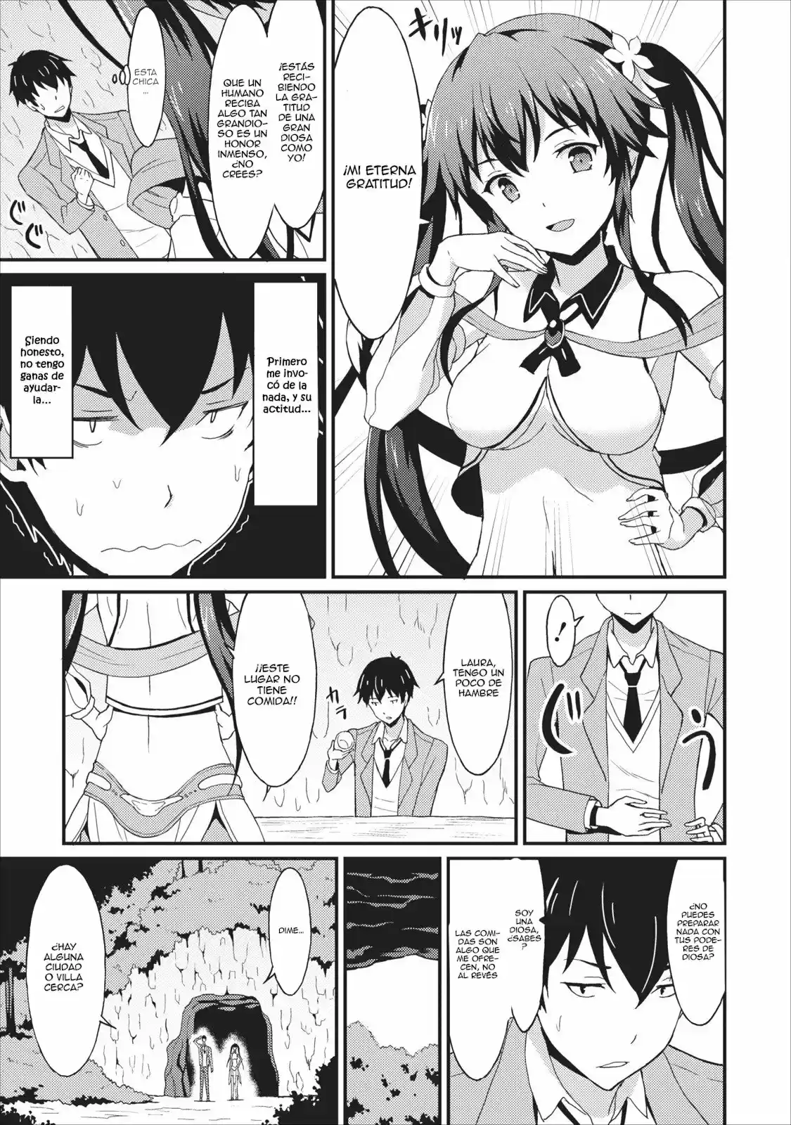 LEVEL UP JUST BY EATING! ~I’M PEERLESS IN ANOTHER WORLD WITH A USELESS GODDESS~ (2018) - Capítulo 1 - Página 13 - LectorTMOo
