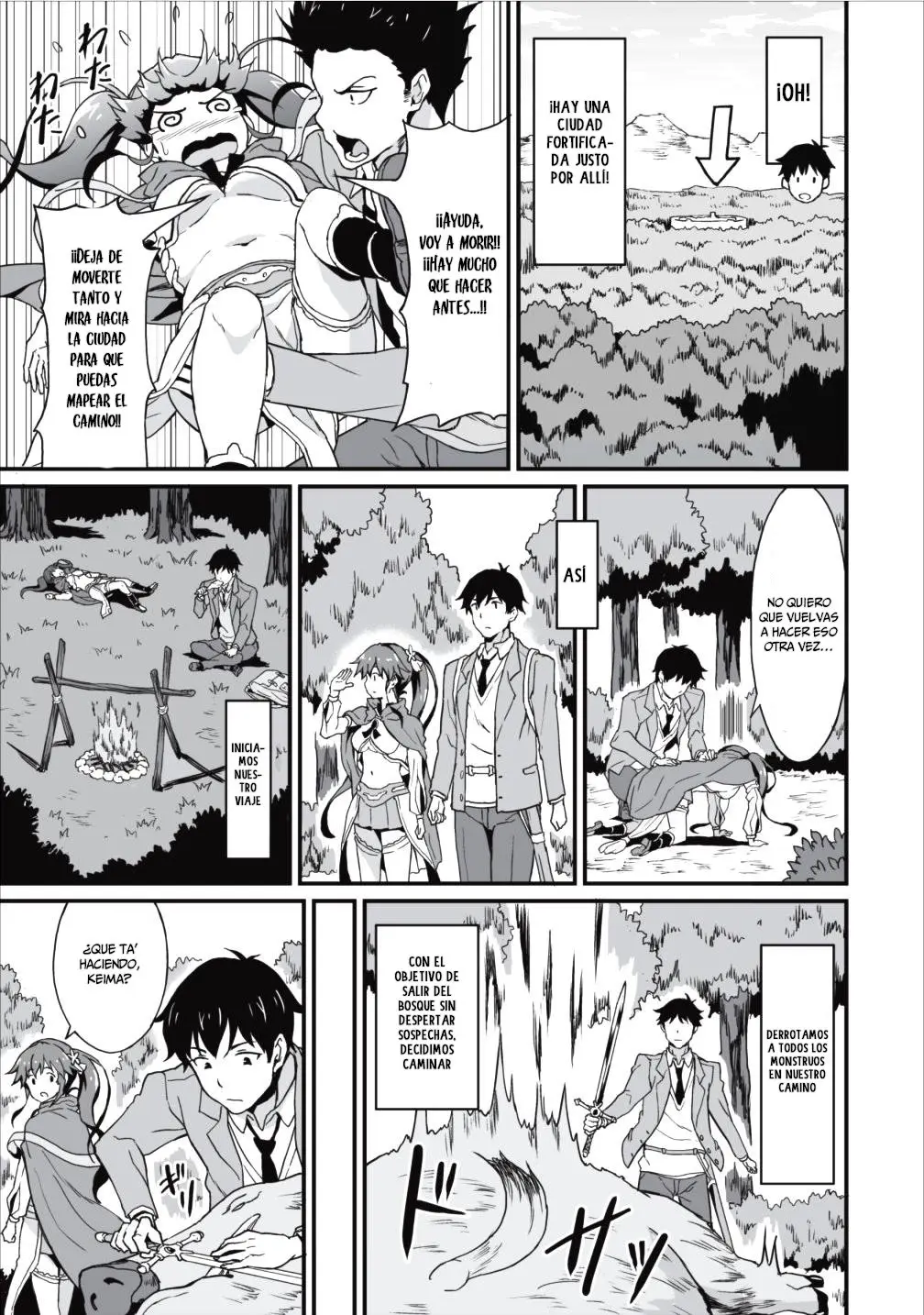 LEVEL UP JUST BY EATING! ~I’M PEERLESS IN ANOTHER WORLD WITH A USELESS GODDESS~ (2018) - Capítulo 4 - Página 5 - LectorTMOo