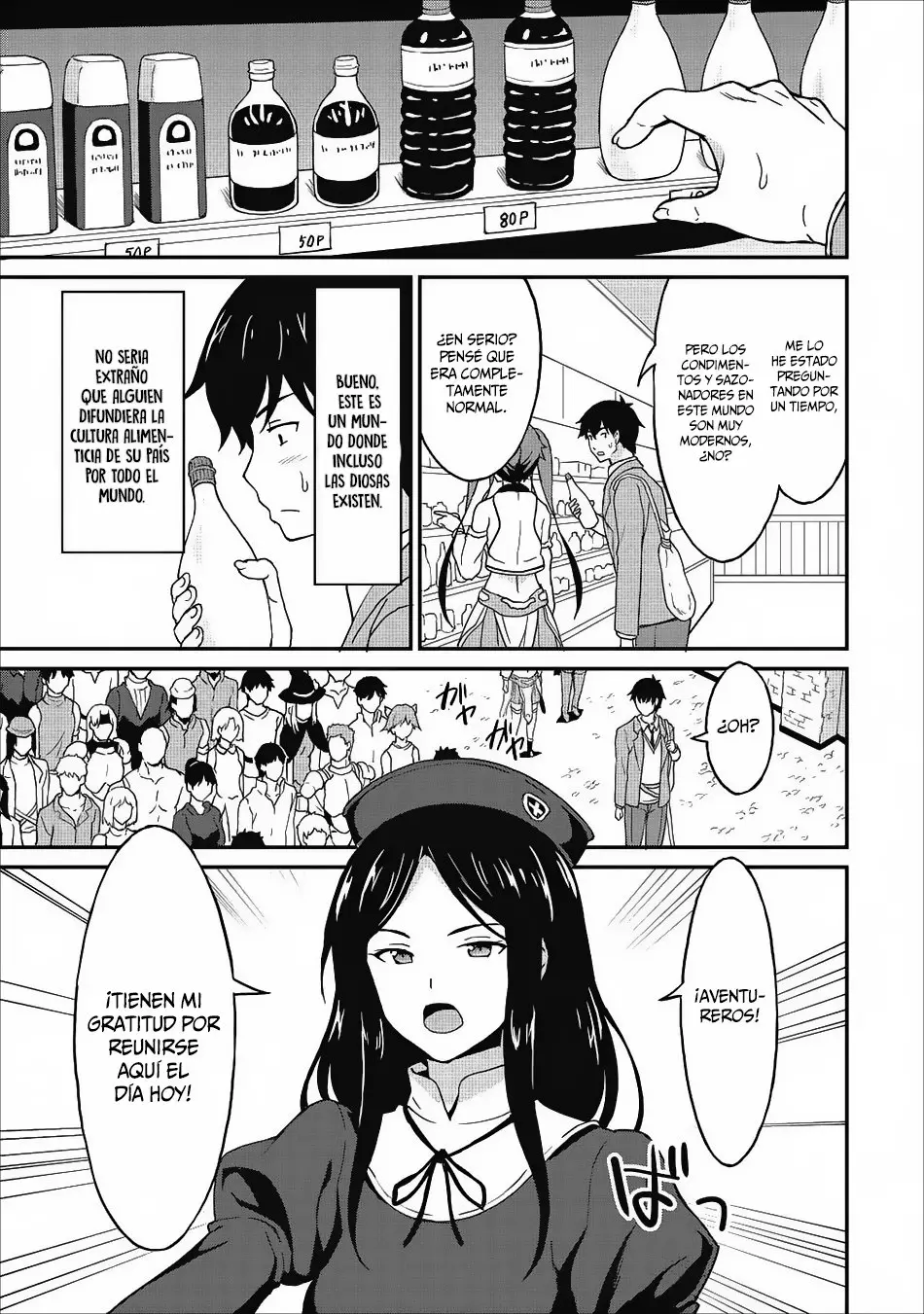 LEVEL UP JUST BY EATING! ~I’M PEERLESS IN ANOTHER WORLD WITH A USELESS GODDESS~ (2018) - Capítulo 7 - Página 25 - LectorTMOo