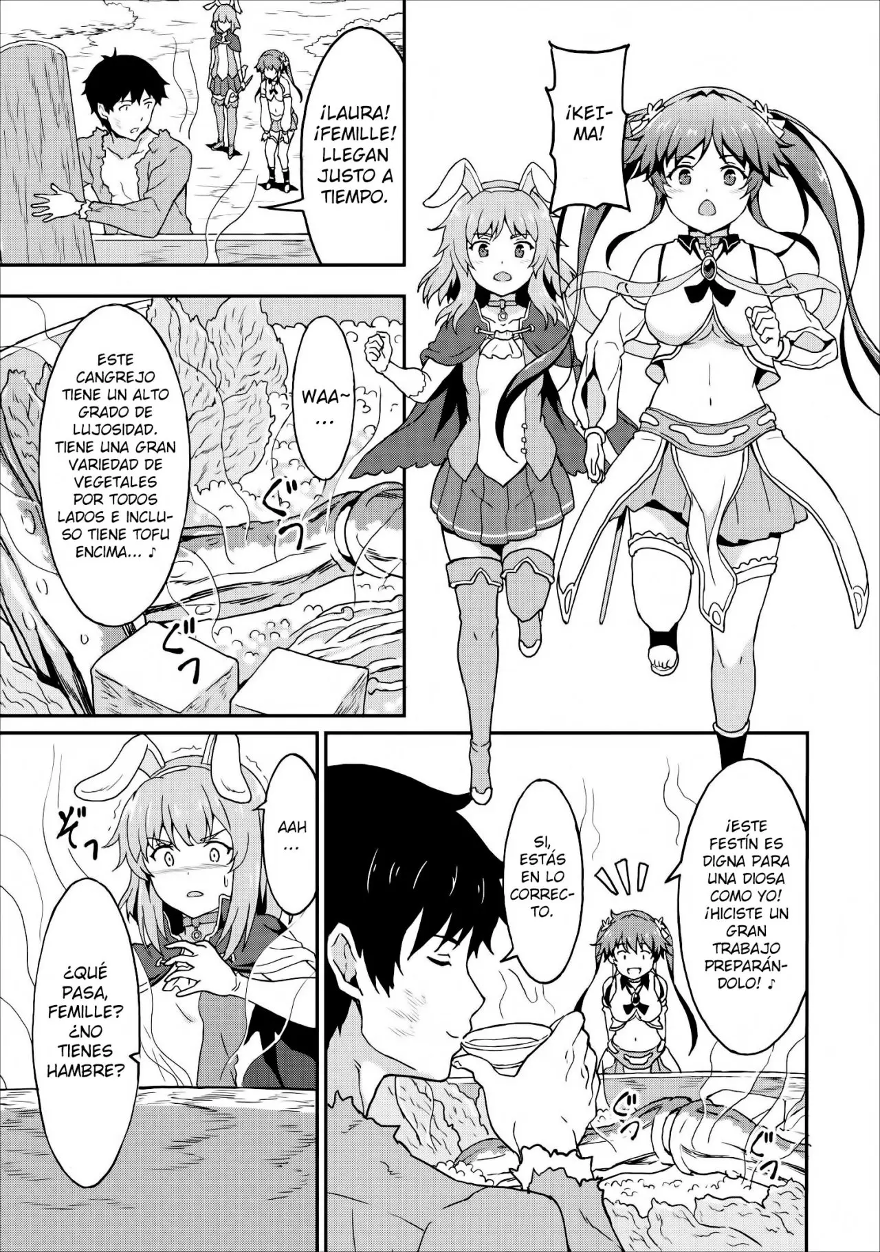 LEVEL UP JUST BY EATING! ~I’M PEERLESS IN ANOTHER WORLD WITH A USELESS GODDESS~ (2018) - Capítulo 9 - Página 7 - LectorTMOo