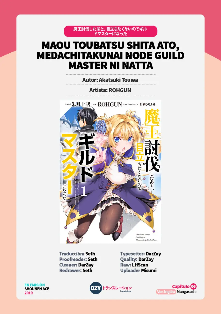Maou Toubatsu Shita Ato, Medachitakunai node Guild Master ni Natta (2019) - Capítulo 6 - Página 1 - LectorTMOo