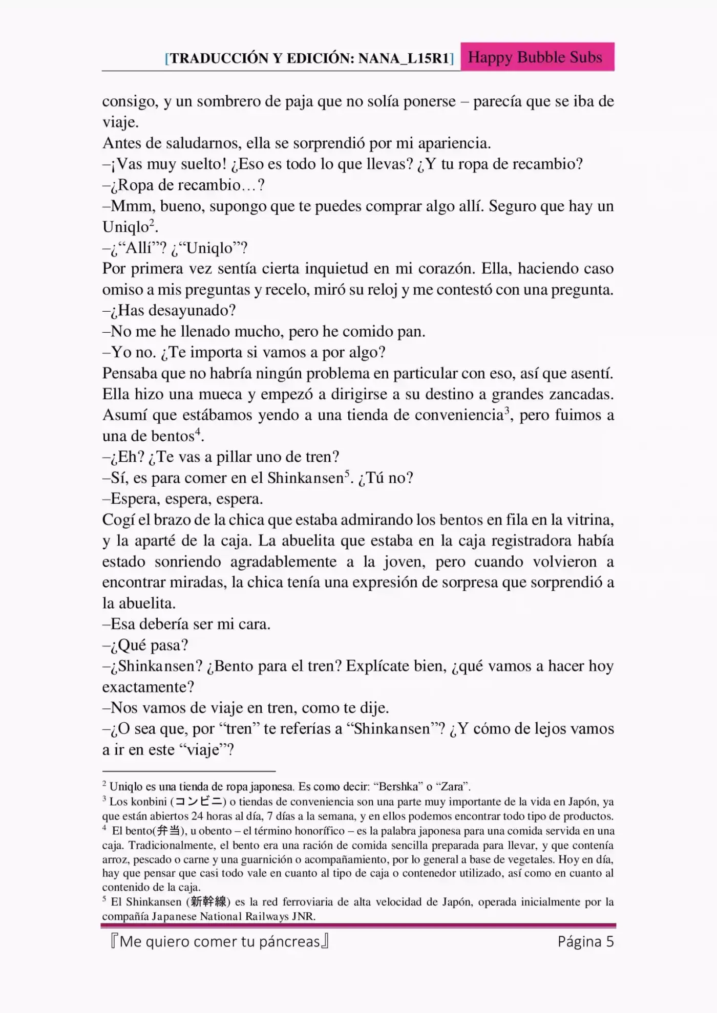Me quiero comer tu páncreas (2015) - Capítulo 4 - Página 5 - LectorTMOo