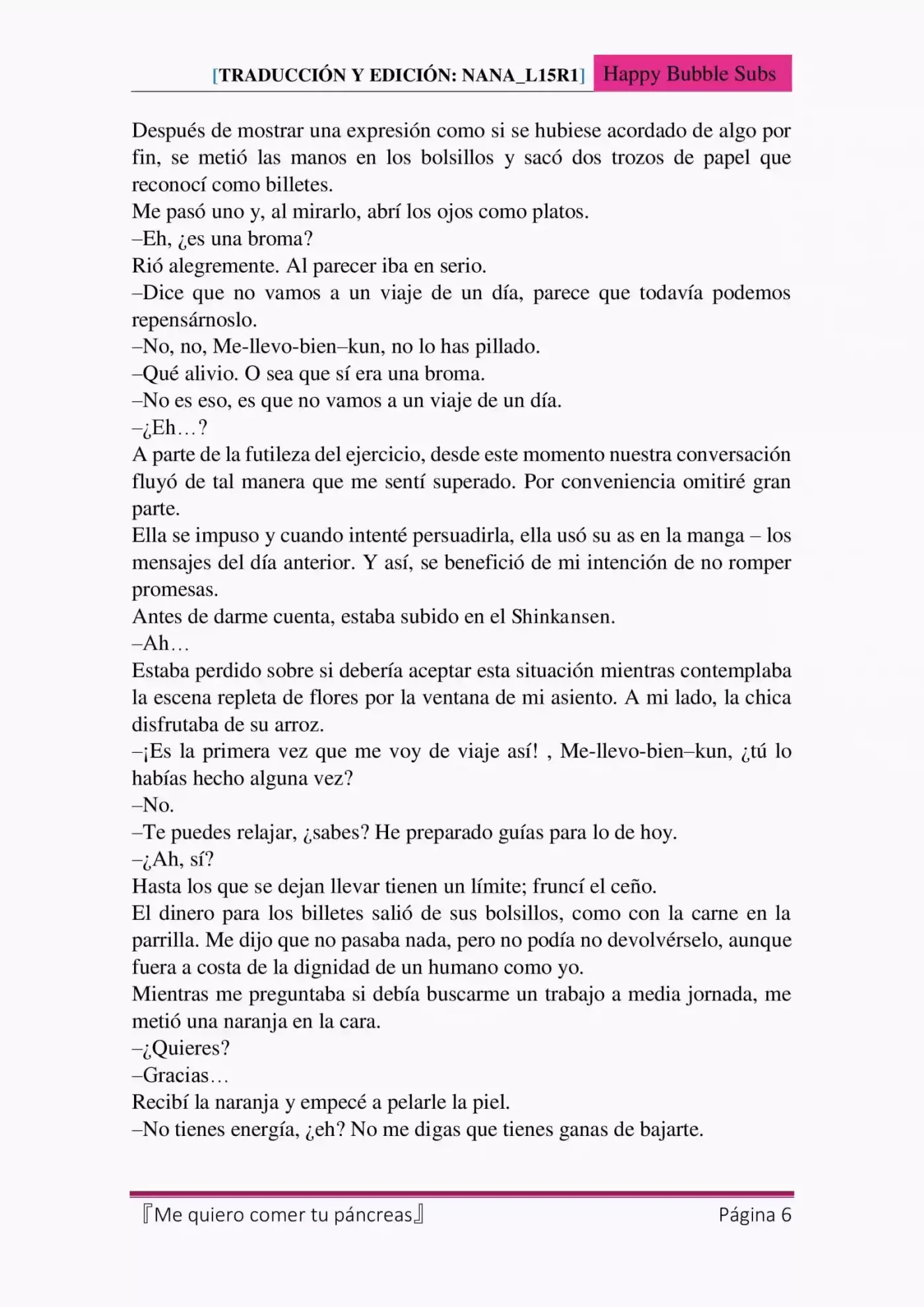 Me quiero comer tu páncreas (2015) - Capítulo 4 - Página 6 - LectorTMOo