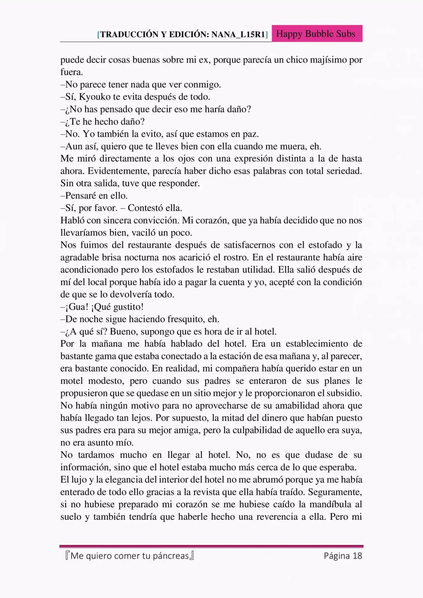 Me quiero comer tu páncreas (2015) - Capítulo 4 - Página 18 - LectorTMOo