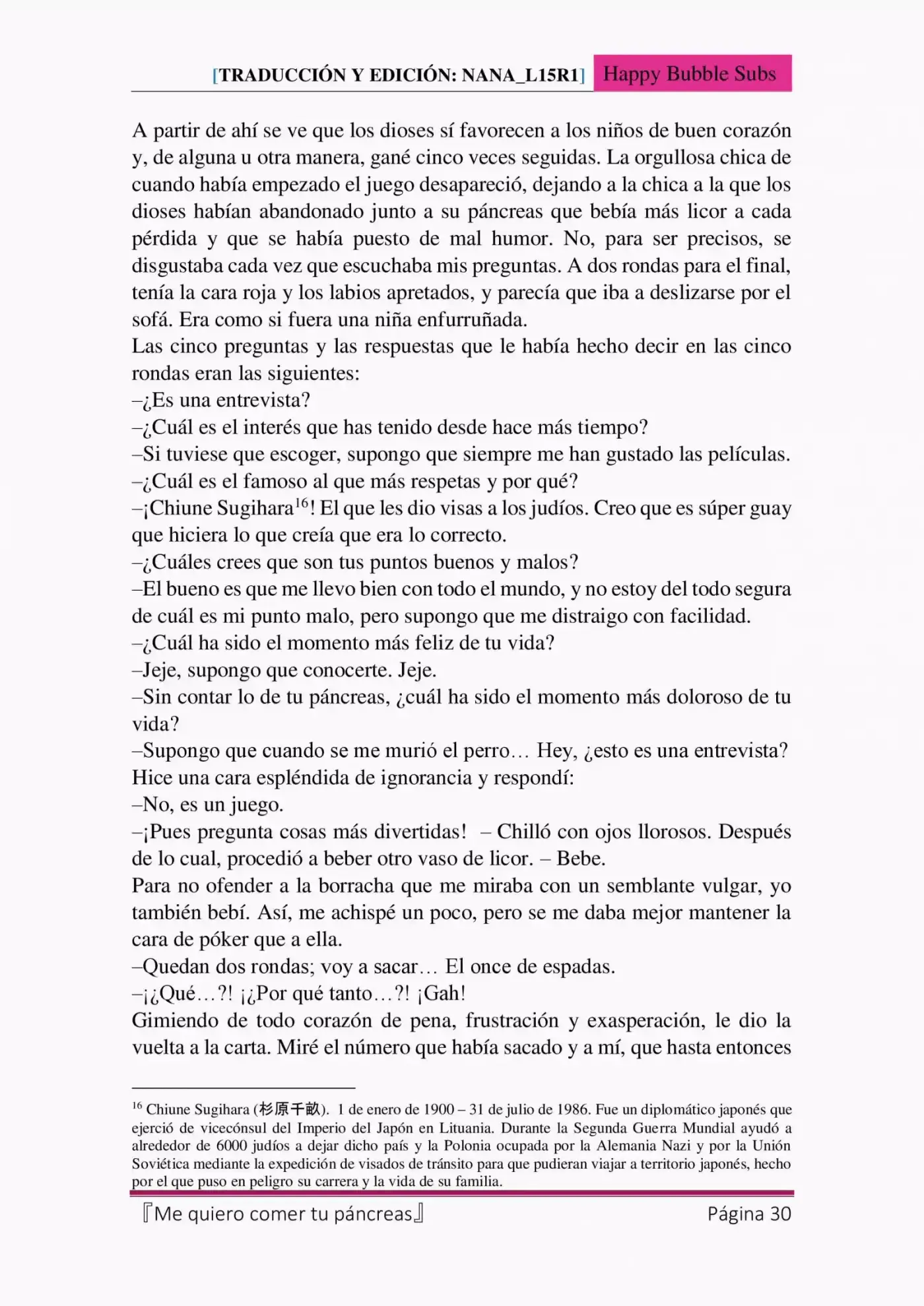 Me quiero comer tu páncreas (2015) - Capítulo 4 - Página 30 - LectorTMOo