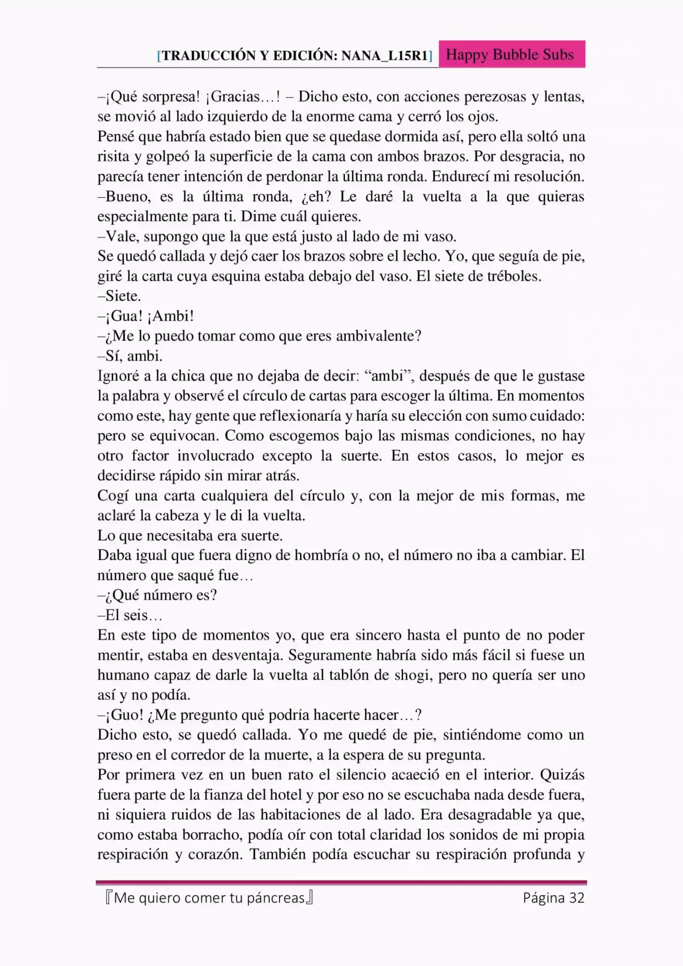 Me quiero comer tu páncreas (2015) - Capítulo 4 - Página 32 - LectorTMOo