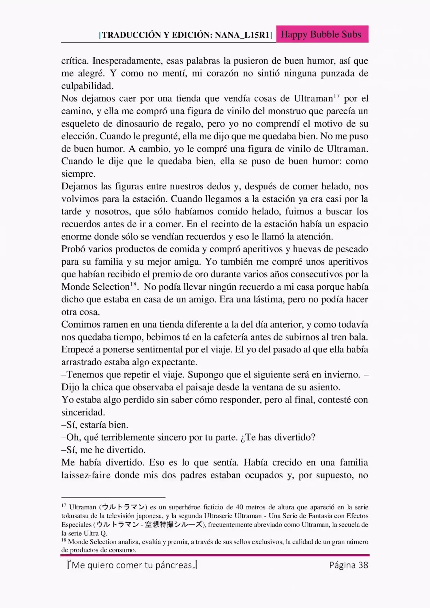 Me quiero comer tu páncreas (2015) - Capítulo 4 - Página 38 - LectorTMOo
