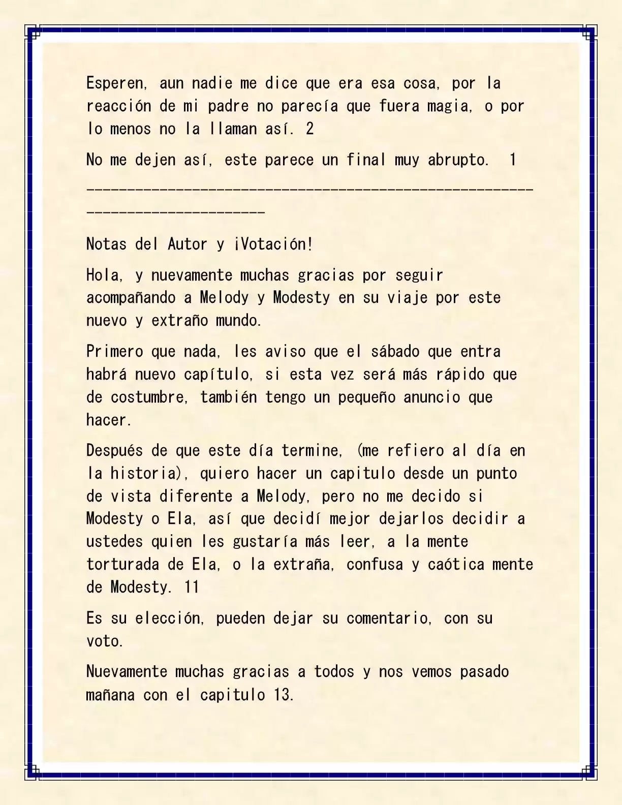 Melody y Modesty, Contra el mundo de fantasía. (2017) - Capítulo 12 - Página 10 - LectorTMOo