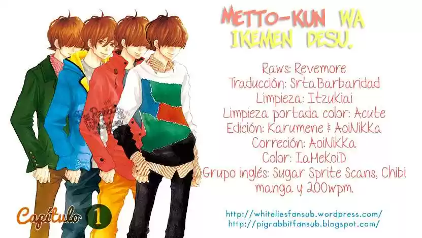 Metto-kun wa Ikemen Desu (2013) - Capítulo 1 - Página 1 - LectorTMOo