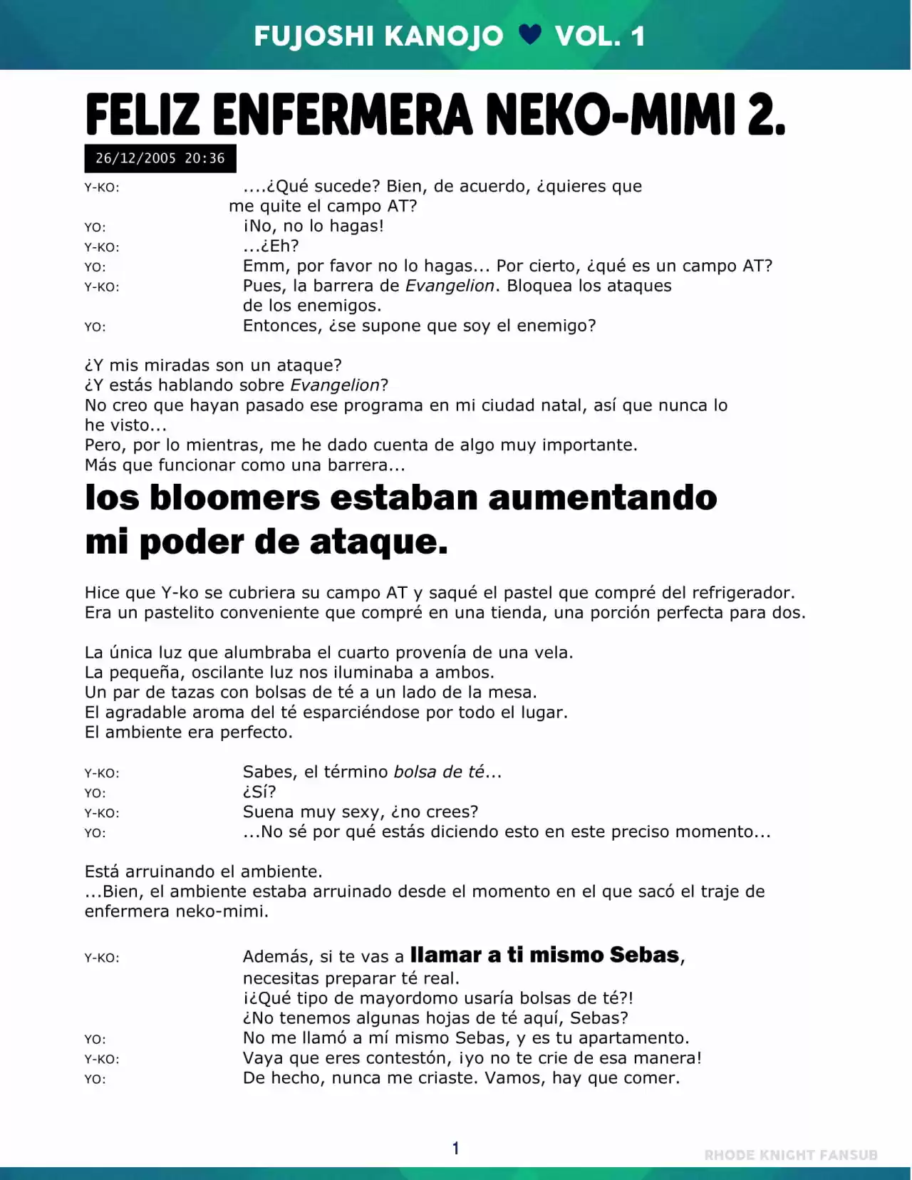 Mi Novia es una Fujoshi (2006) - Capítulo 12 - Página 1 - LectorTMOo