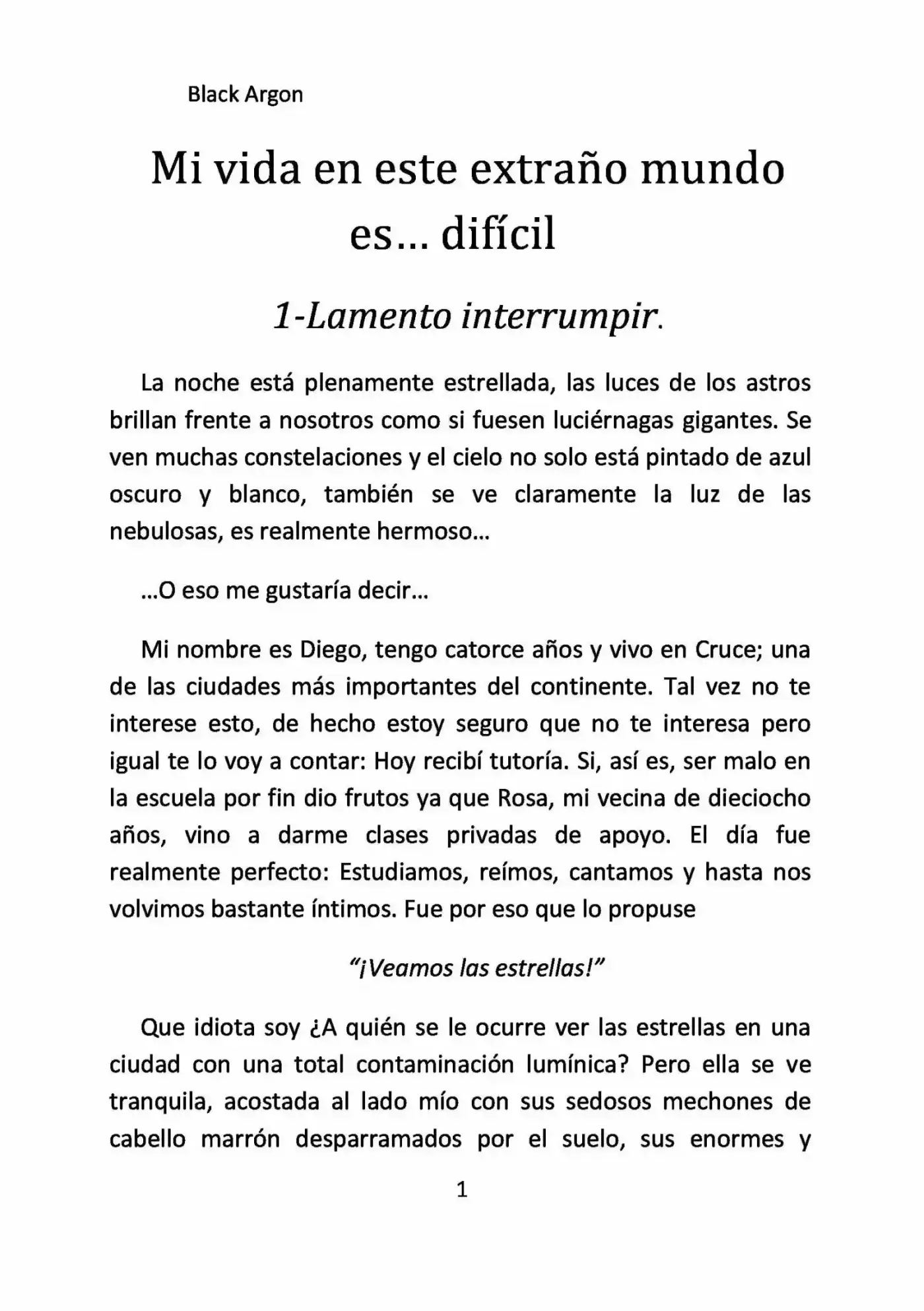 Mi vida - Capítulo 1 - Página 1 - LectorTMOo