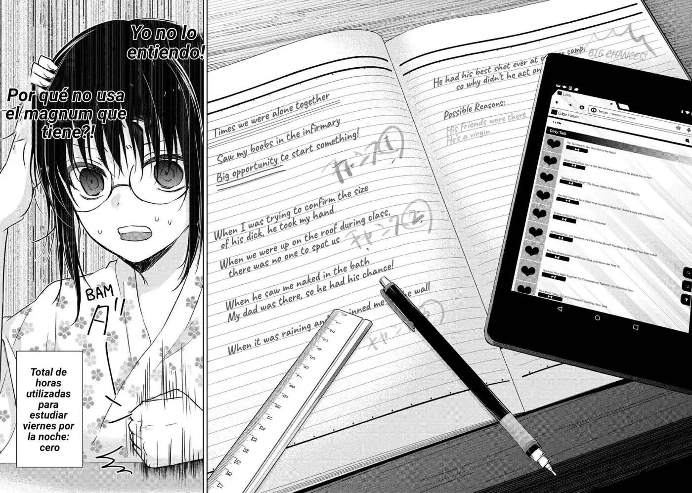 Midara na Ao-chan wa Benkyou ga Dekinai | Lustful Ao cant study (2015) - Capítulo 14 - Página 2 - LectorTMOo