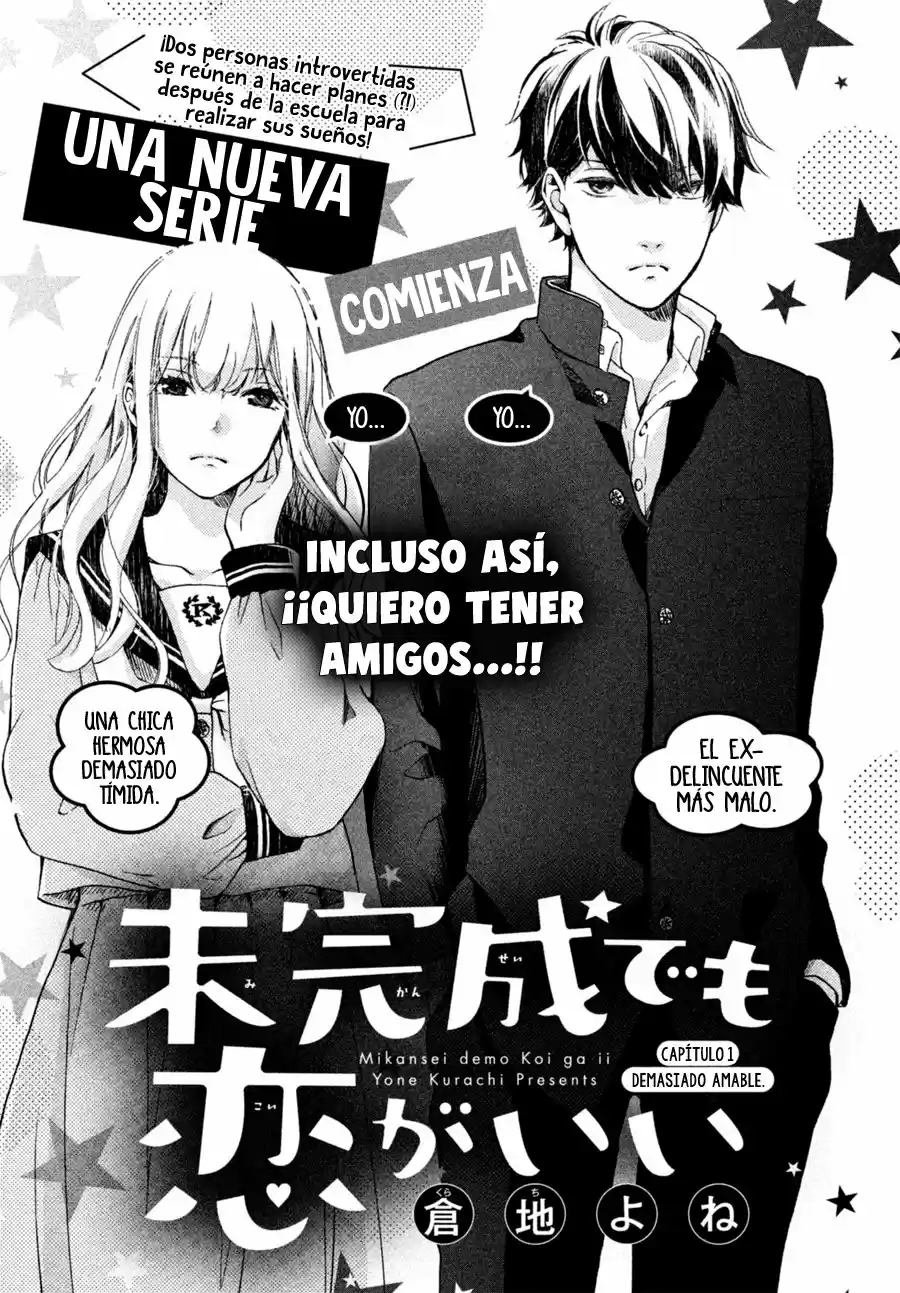 Mikansei Demo Koi ga Ii - Capítulo 1 - Página 3 - LectorTMOo